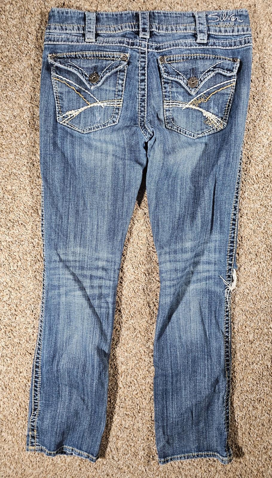Silver Jeans Mckenzie Slim bootcut Womens 30x34 Flap Pockets