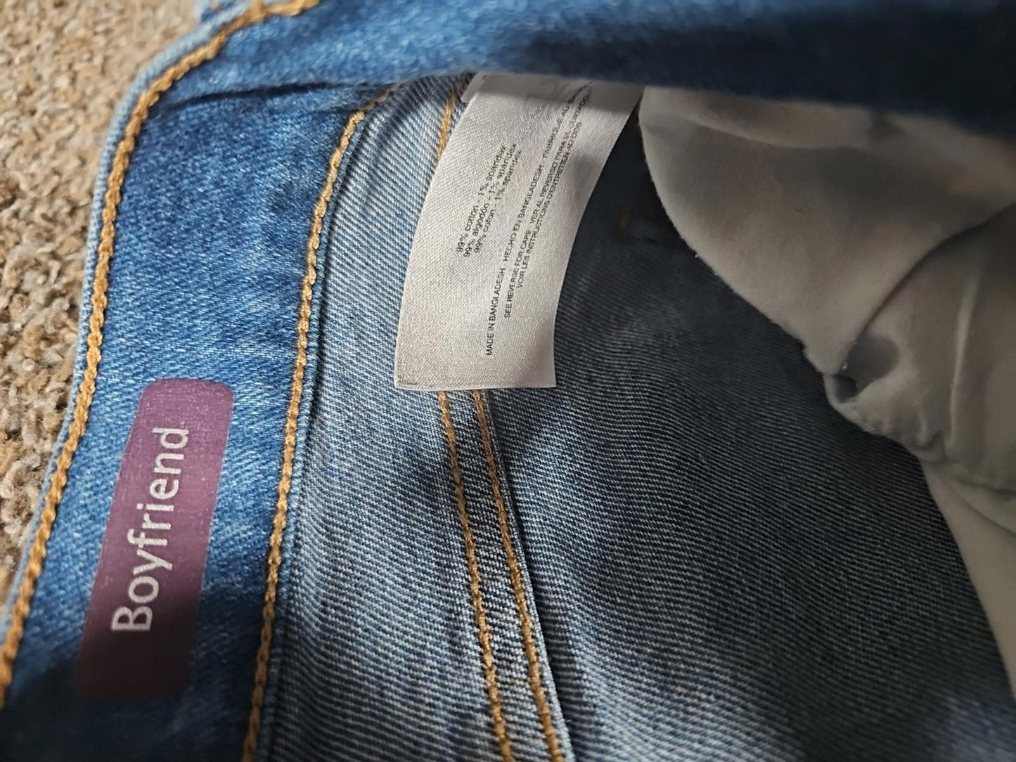 Gloria Vanderbilt Sz 12 Boyfriend Jeans