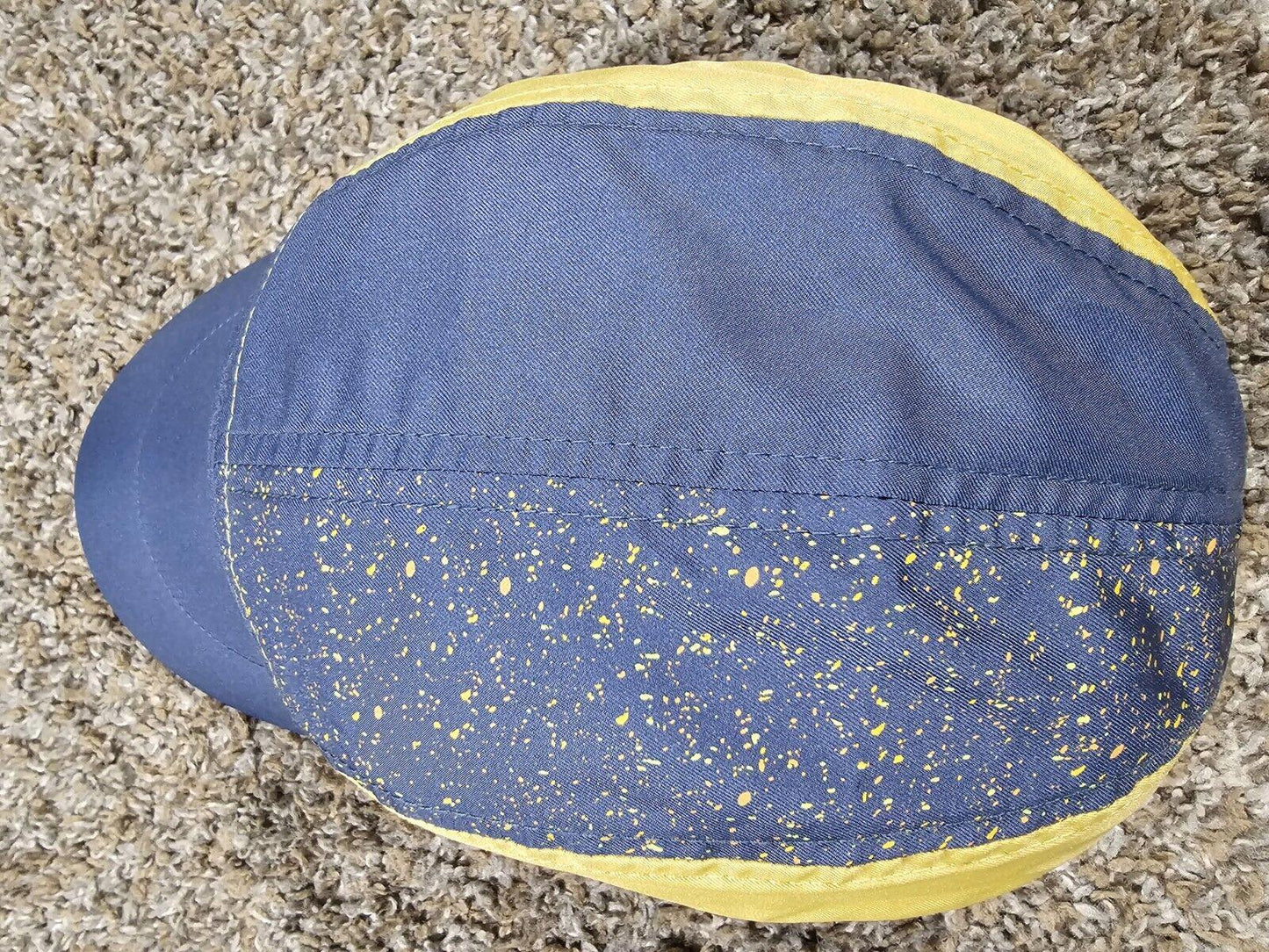 NIKE Tailwind dri-fit 5 panel hat blue yellow speckled Strap