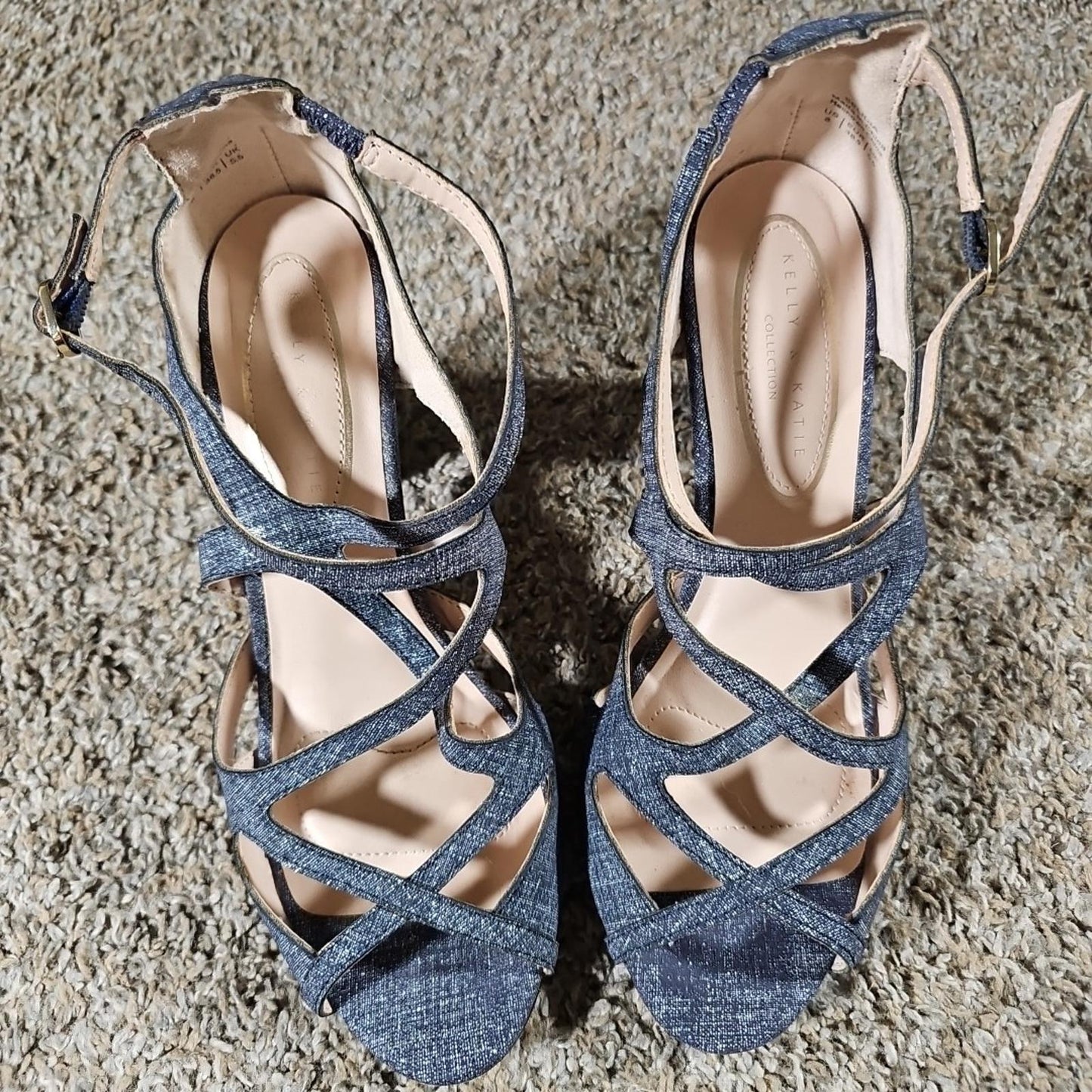 Kelly & Katie Collection Selidia Strap Heels US8 UK5.5