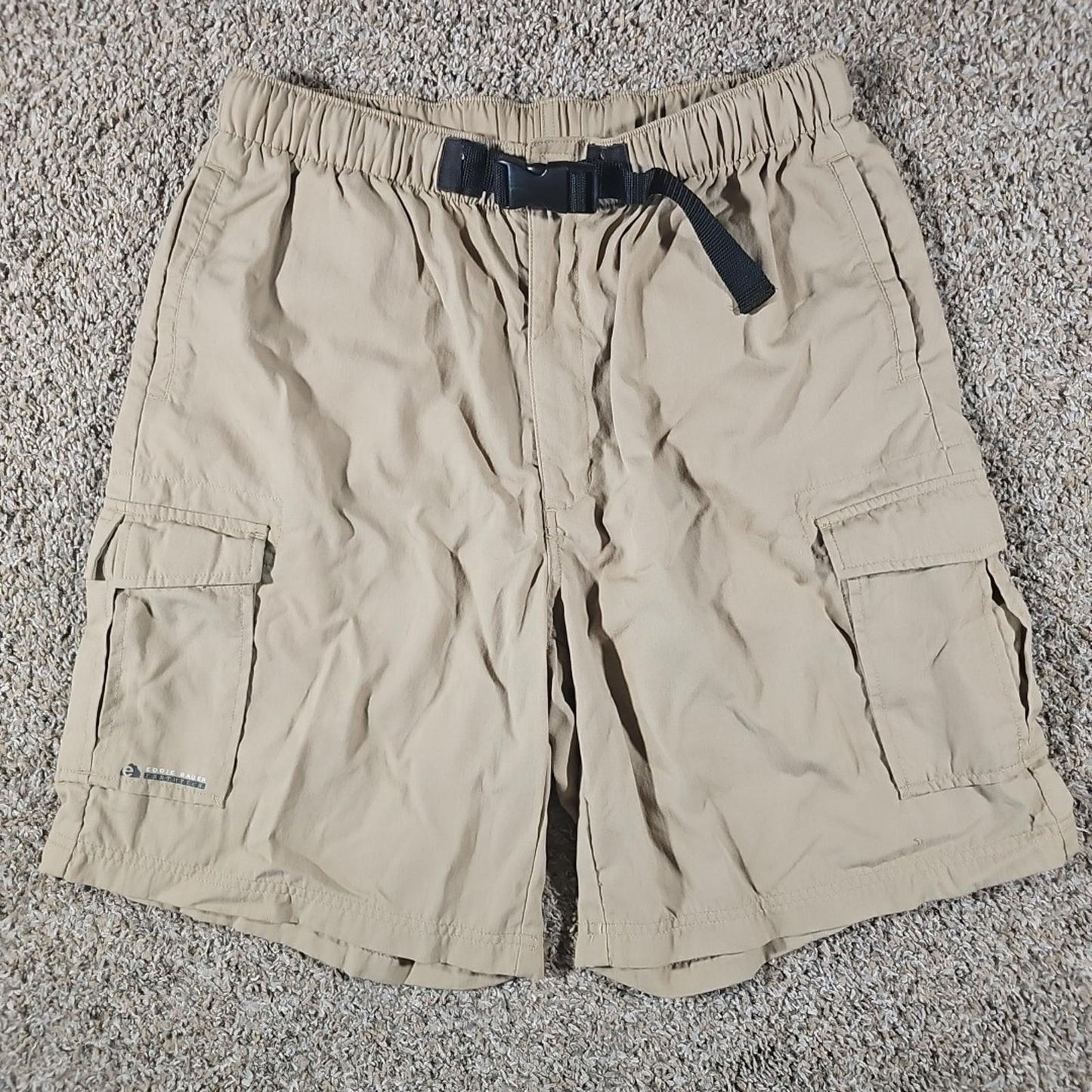 Eddie Bauer EarthTech L Nylon Belted Hiking Shorts