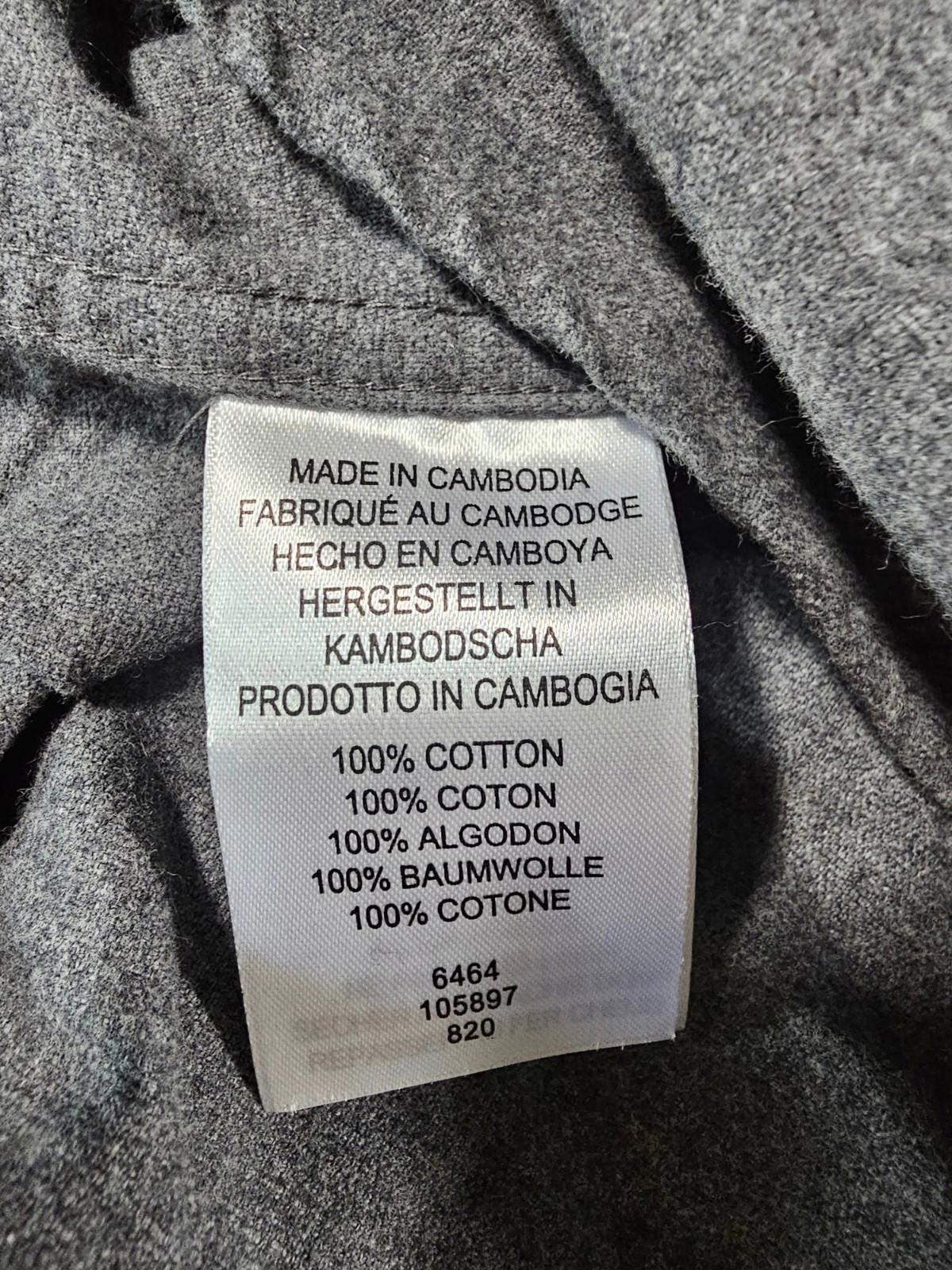 Legendary Whitetails Flannel Shirt Mens L Gray Button Up
