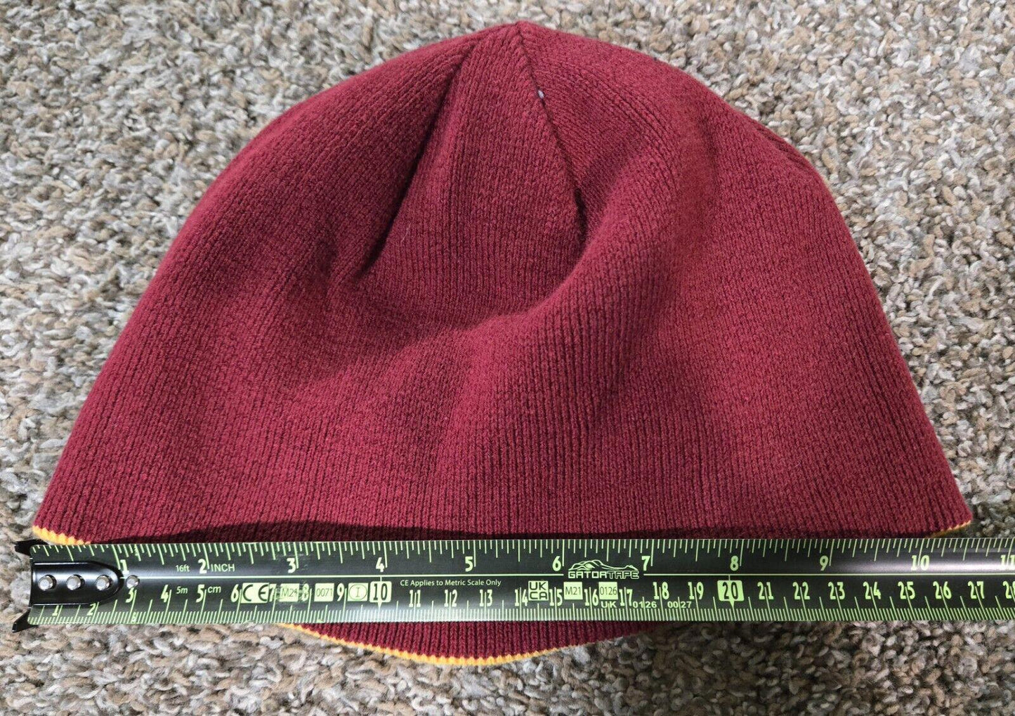 Maroon And Yellow Nike Football Beanie