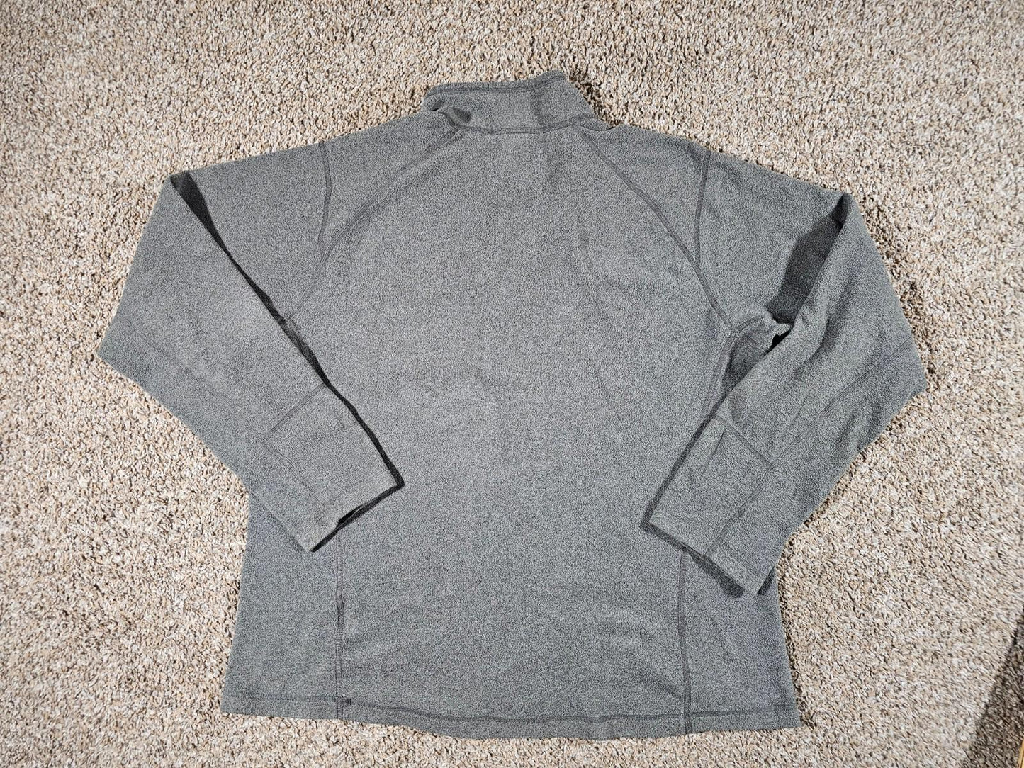 The North Face Mens L Gray 1/4 Zip Fleece Outdoor Hiking