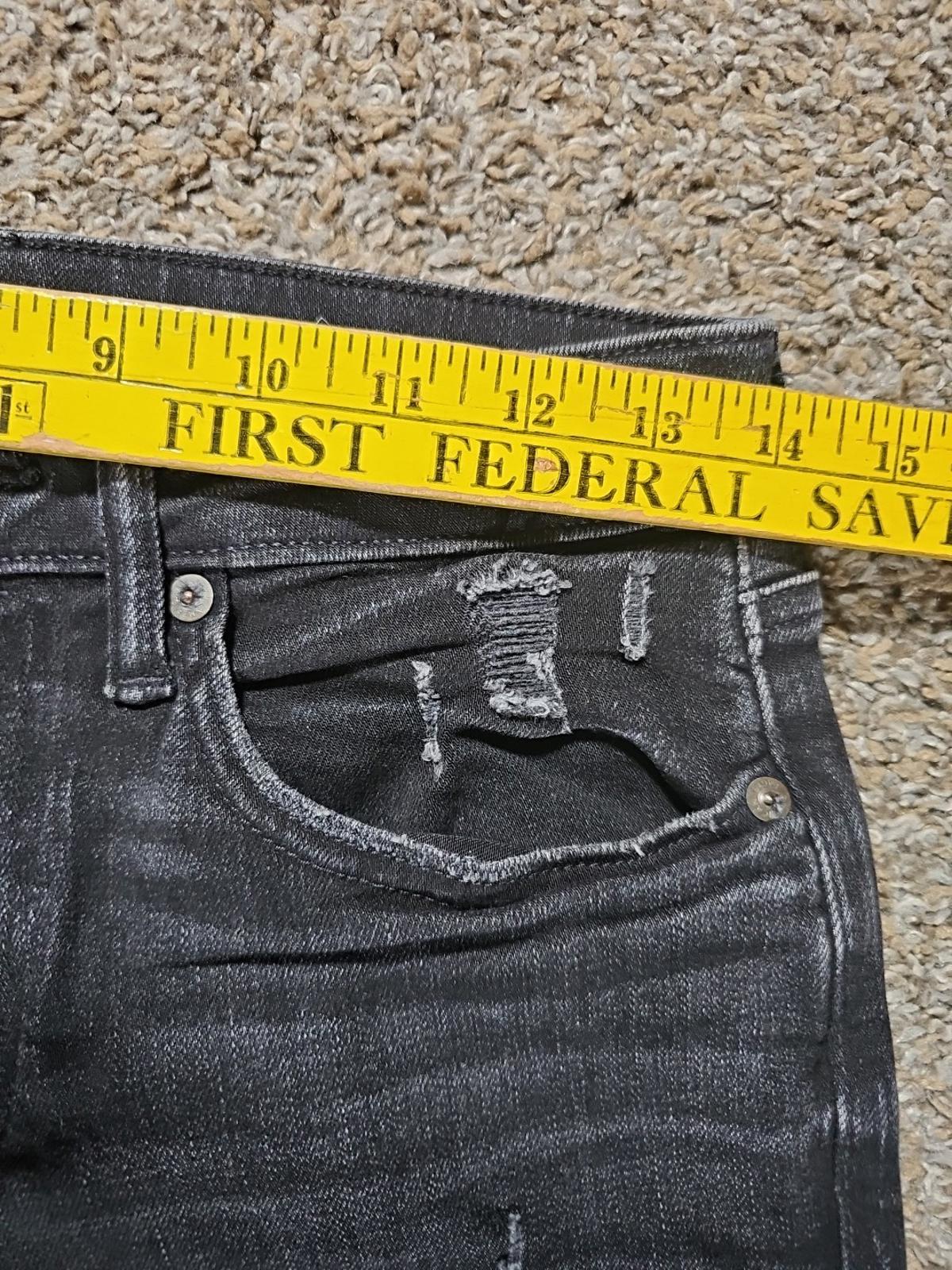 American Eagle Jeans Men's 28x30 Black Airflex+ Distressed