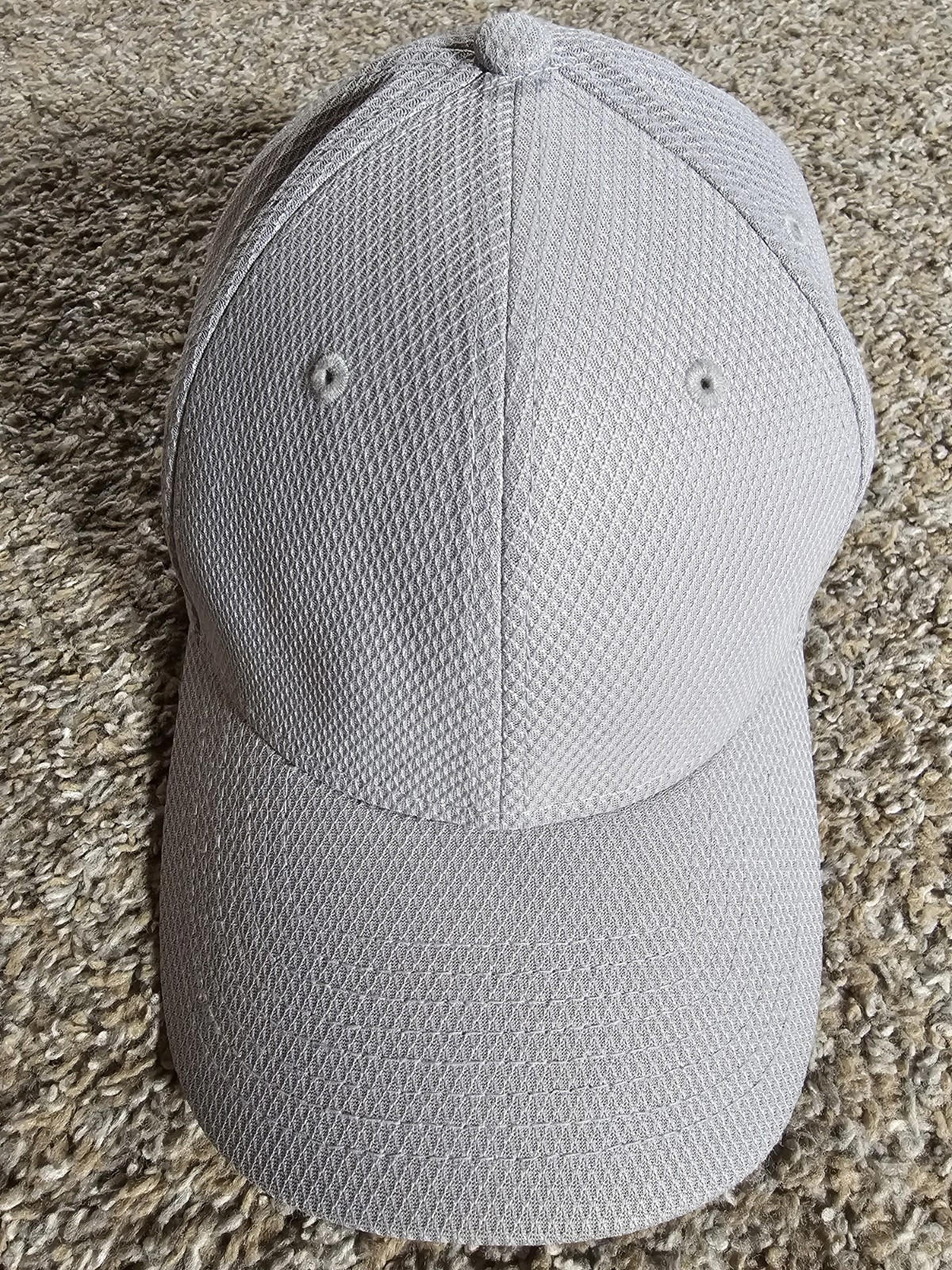 New Era Baseball Cap Unisex Hat Stretch Fit M/L Plain Gray
