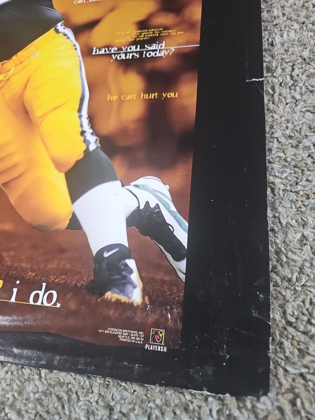 Reggie White Green Bay Packers Do I Hear Footsteps 16x20" Poster