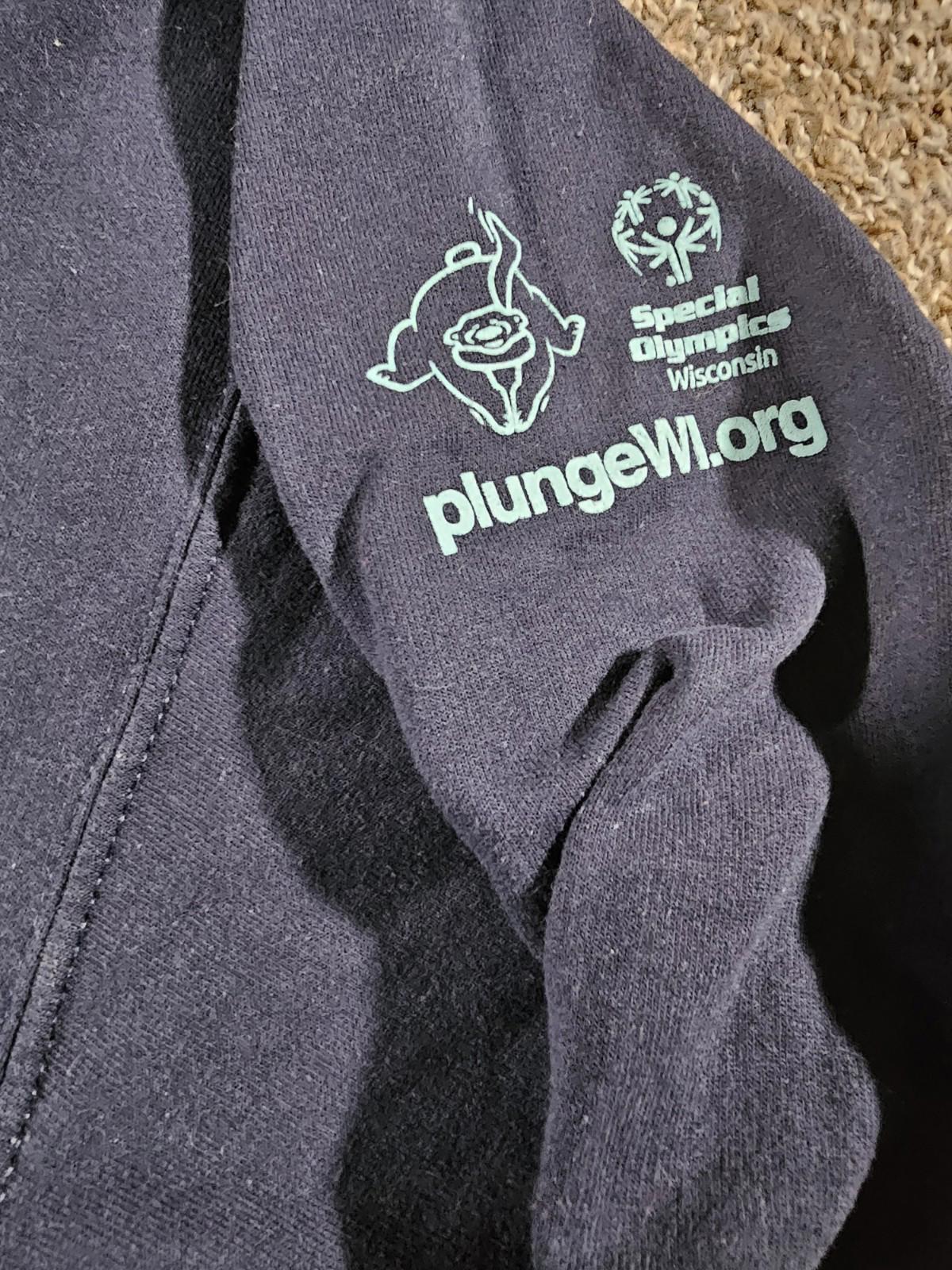 WI Polar Bear Plunge HYPOTHERMIA Hoodie XL Blue
