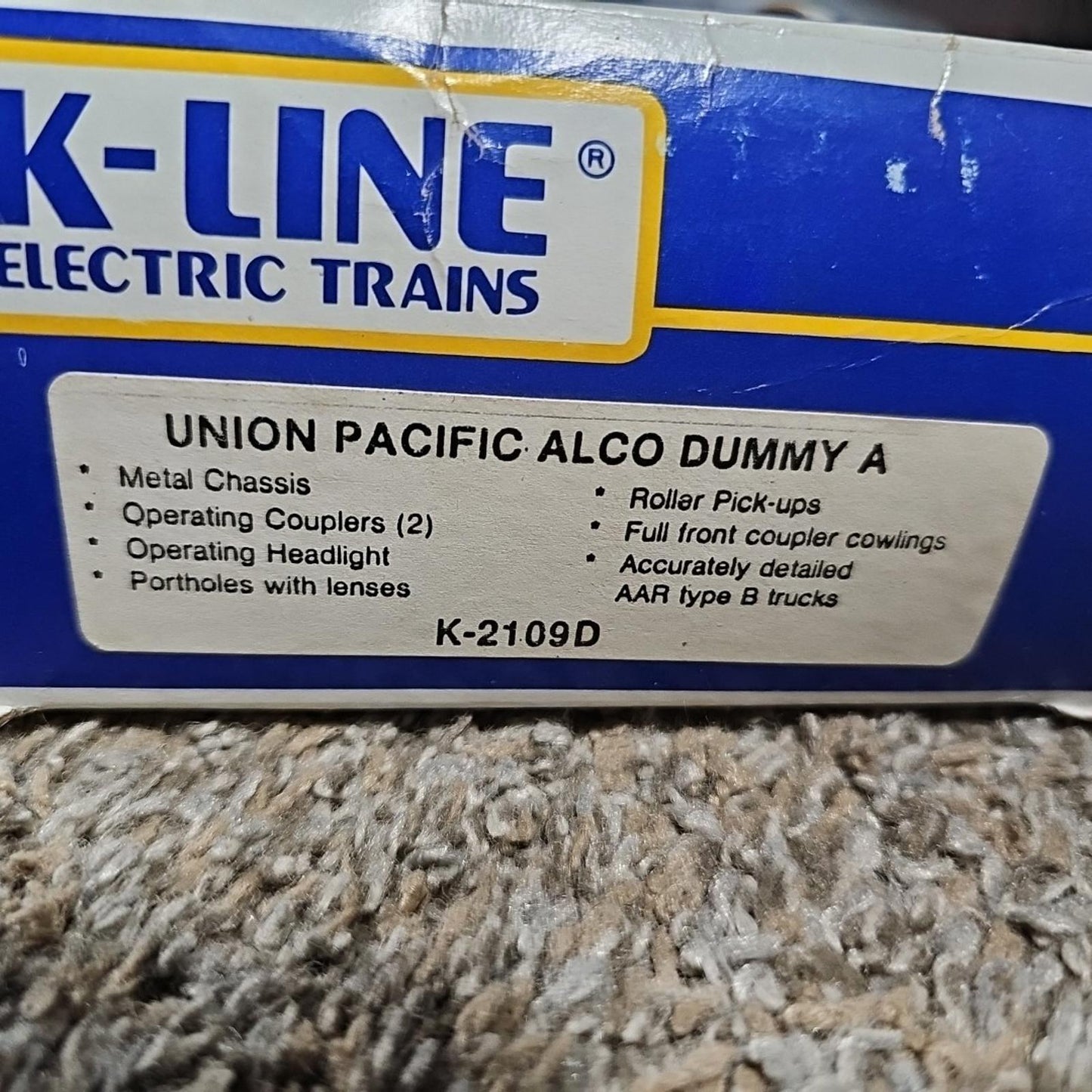 Alco K-Line electric train Diesel Engine K2109D 0/027 Gauge