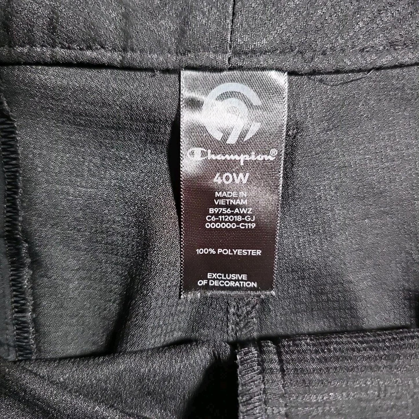 Champion Sz 40 Black Shorts