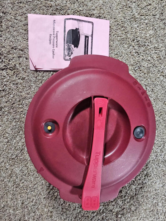 Tupperware Microwave Pressure Cooker 3L / 3QT Cranberry Red 7643A-2 7643A-1