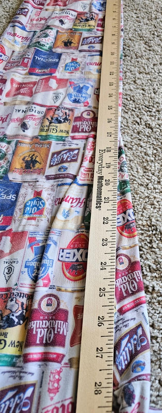 Brief Insanity Lounge Pants S Pockets Beers of Wisconsin No Drawstring