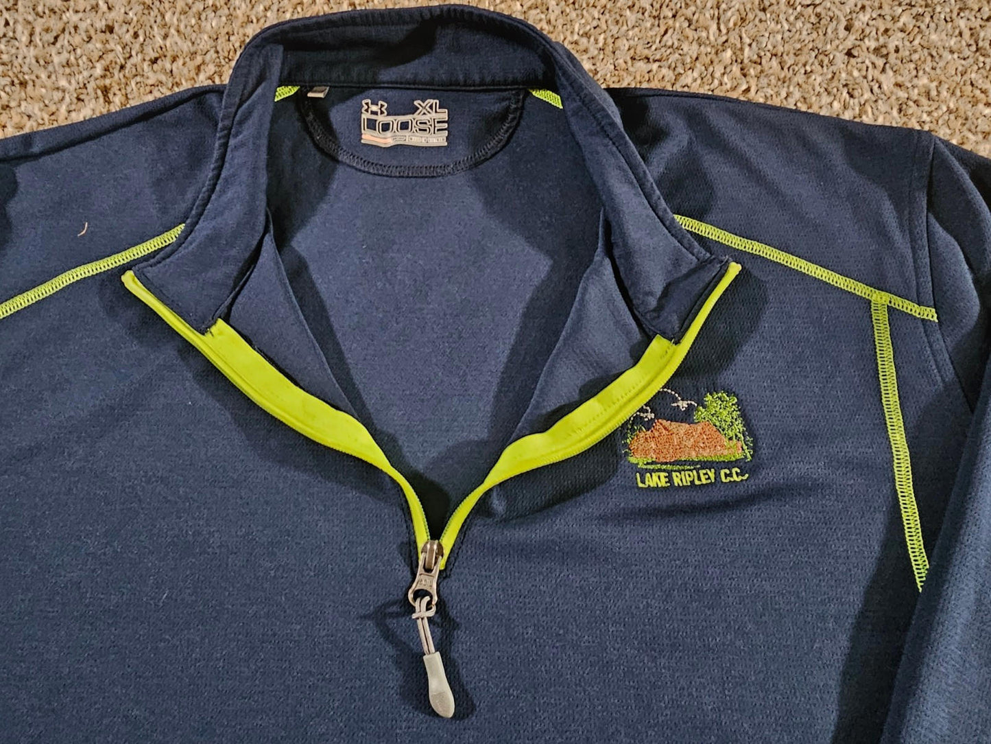 Under Armour 1/4 Zip Mens XL Pullover Loose Performance