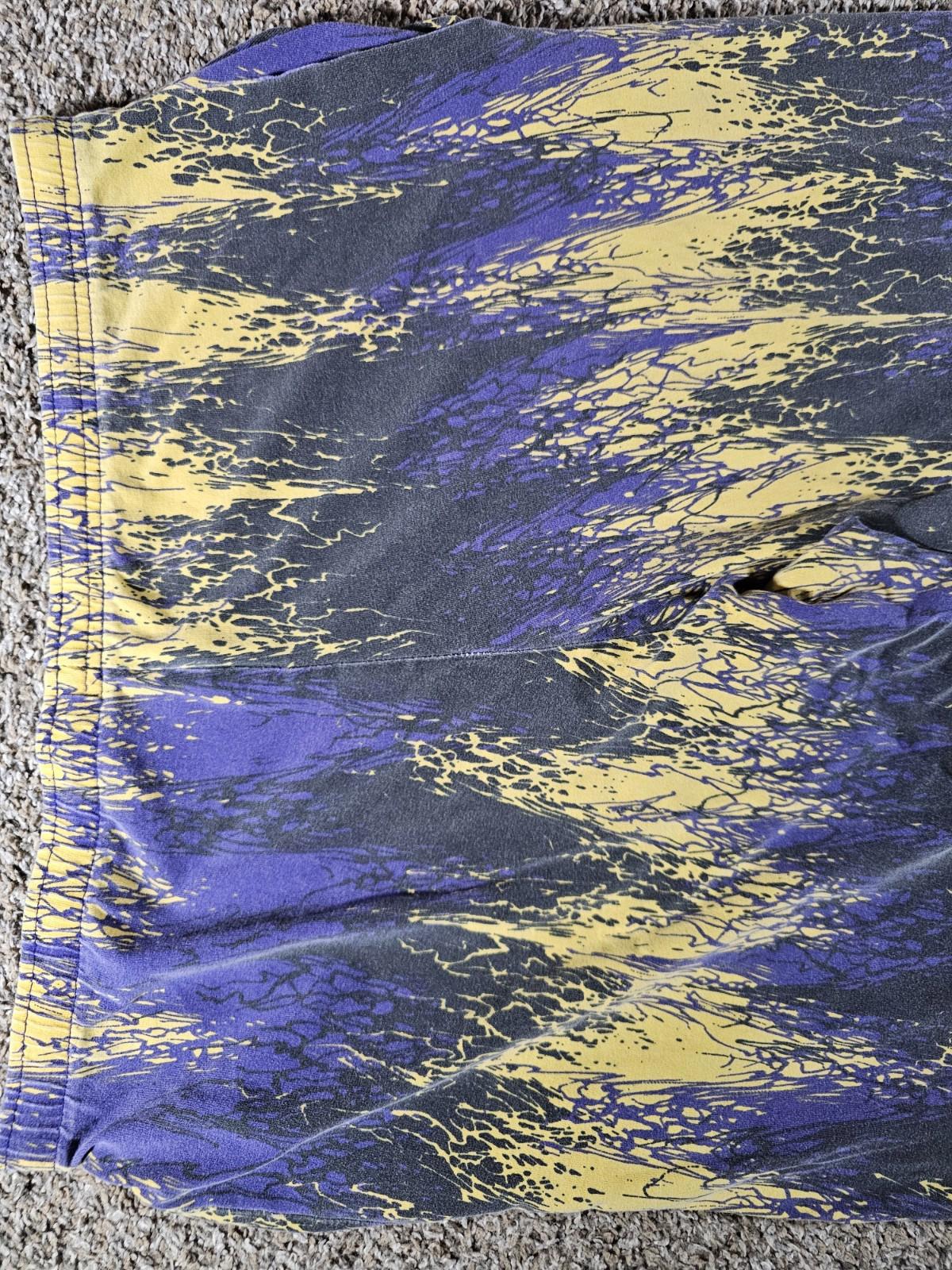 NIXZ Purple black yellow Lakers Colors lounge pants Large