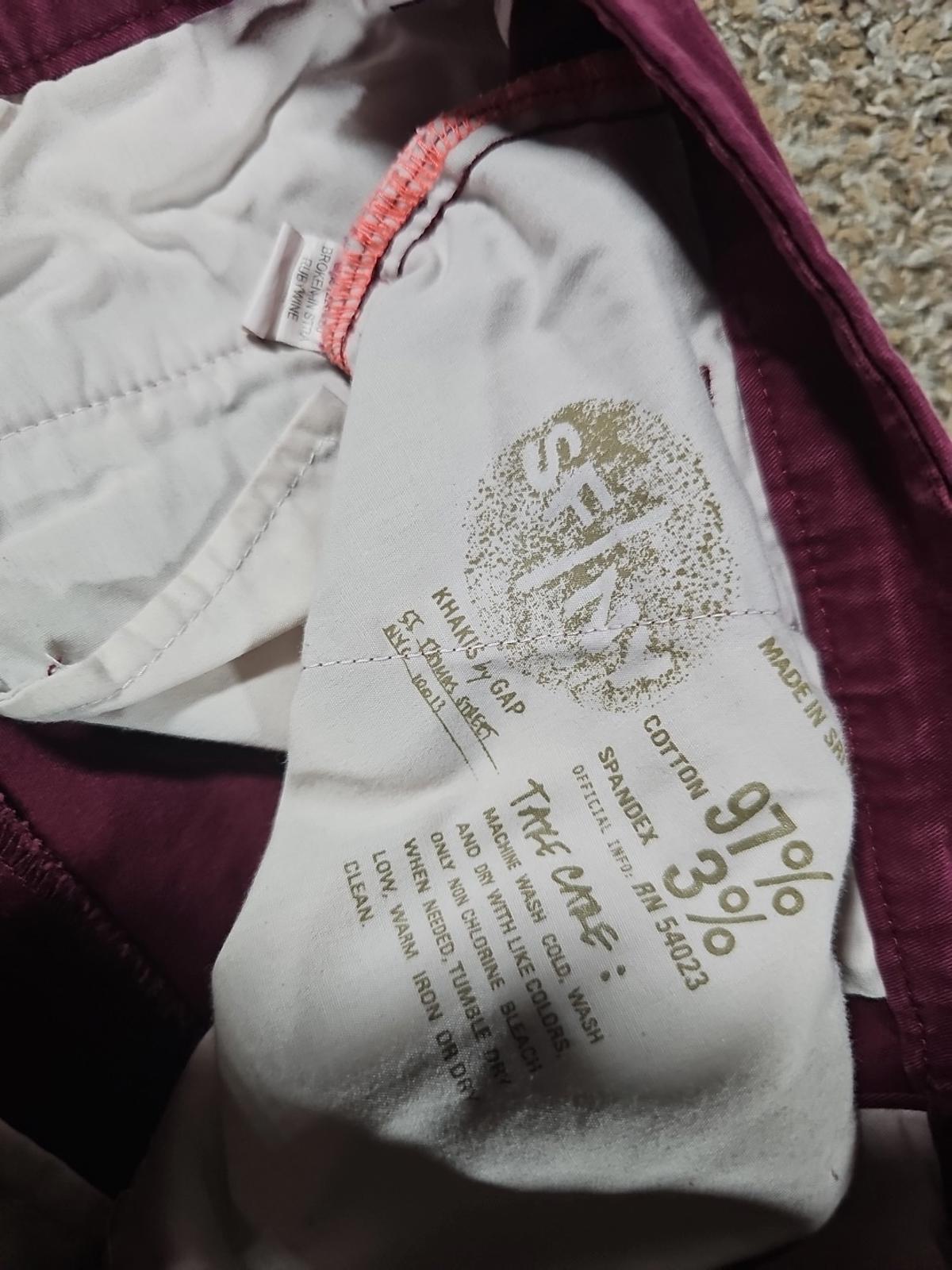 Broken-in Straight 04 Khakis By GAP Purple