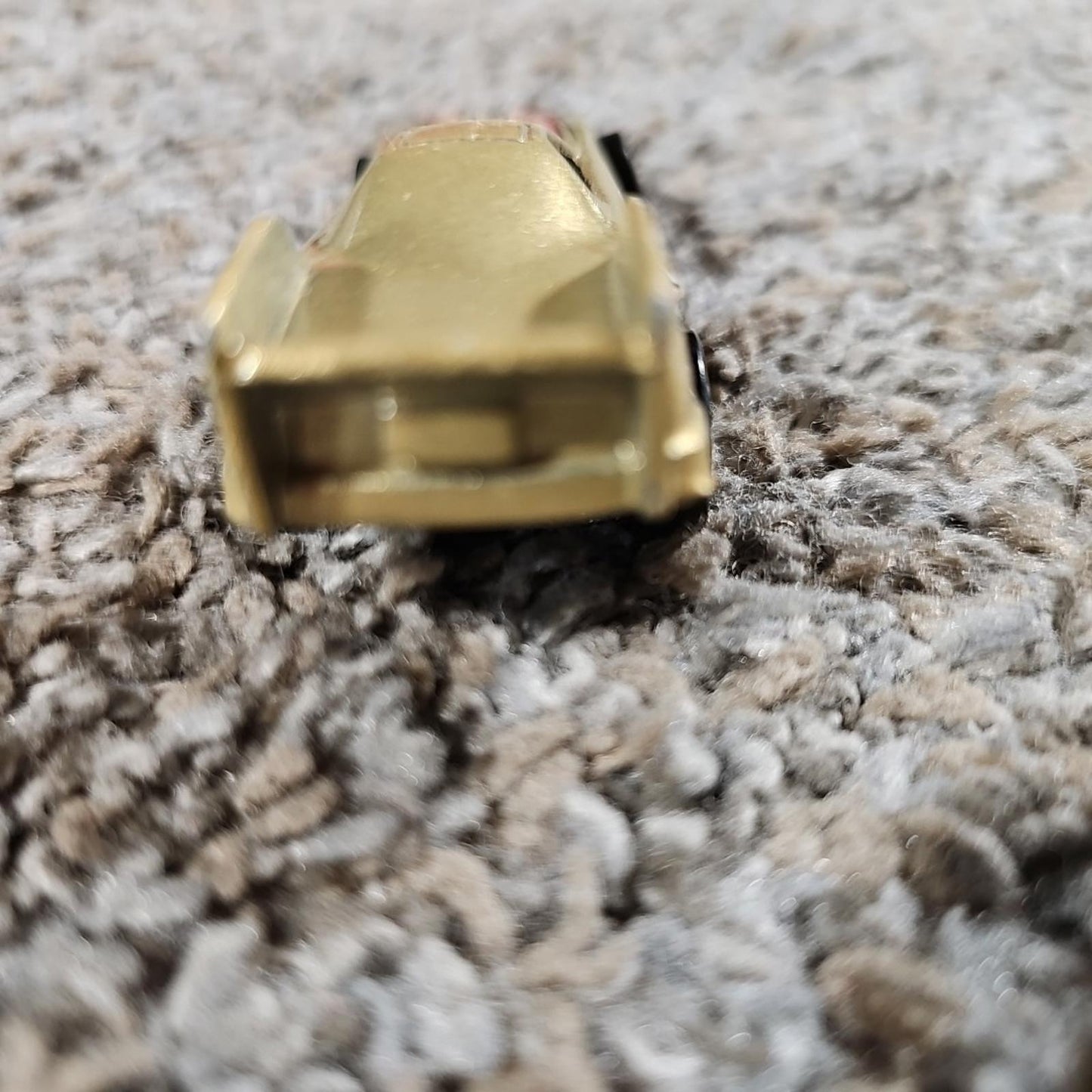 Gold Hot wheels Drag Racing Car Mattel 1977 Flip Up Hood