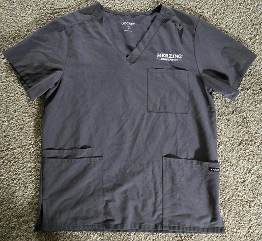 Herzing University Gray Jockey Nursing Scrub Size Small