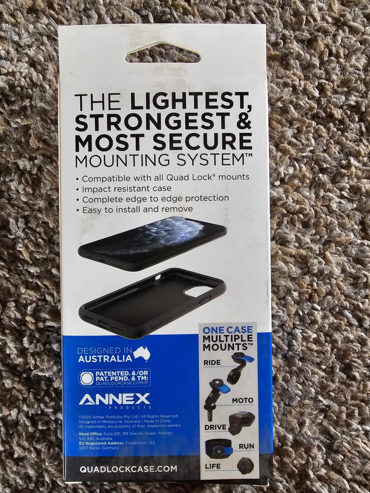 Quad Lock Apple iPhone 11 pro case NIB Old Stock