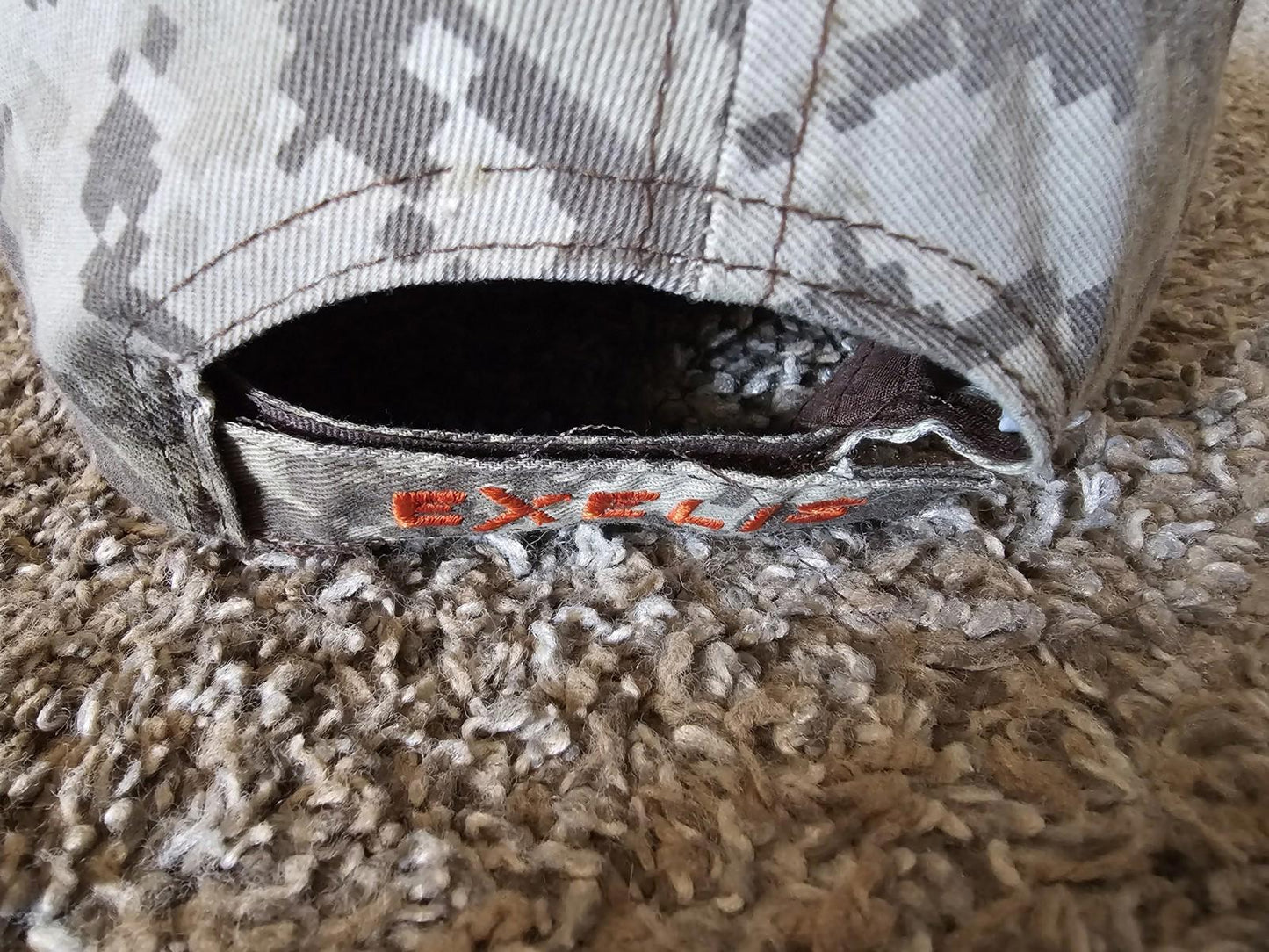 Exelis camo Bear Claw hat Strapback