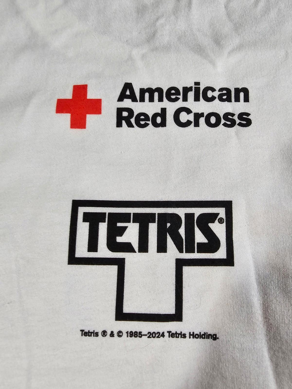 Tetris x American Red Cross Men's XL Shirt 40th Anniversary