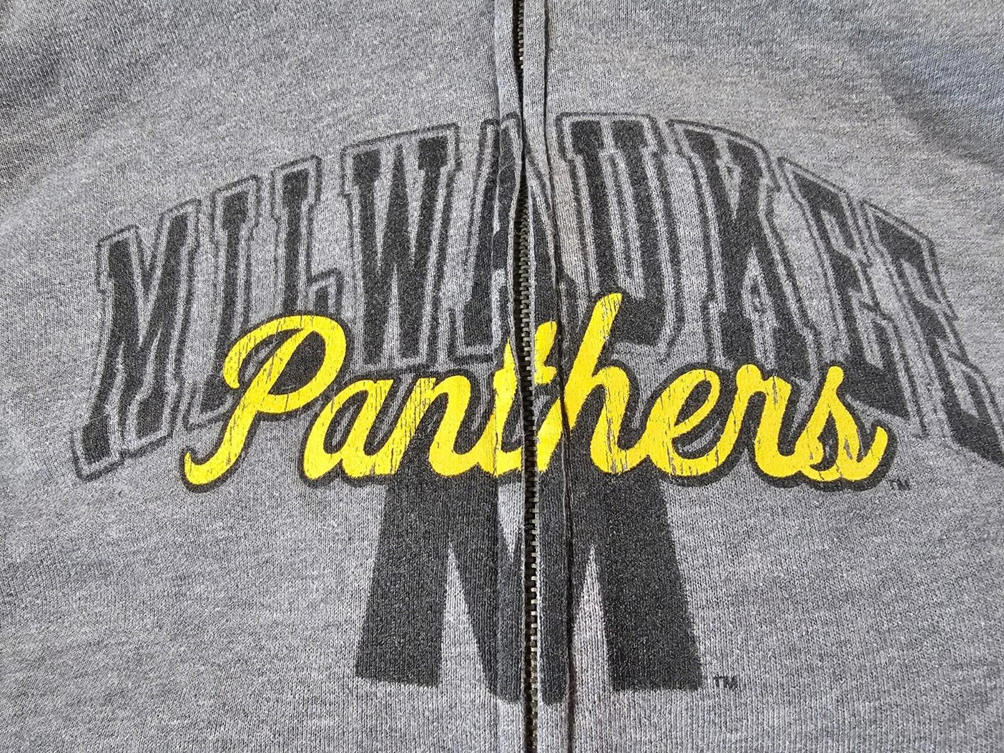 UWM Milwaukee Panthers Adult M Gray Hoodie Wisconsin