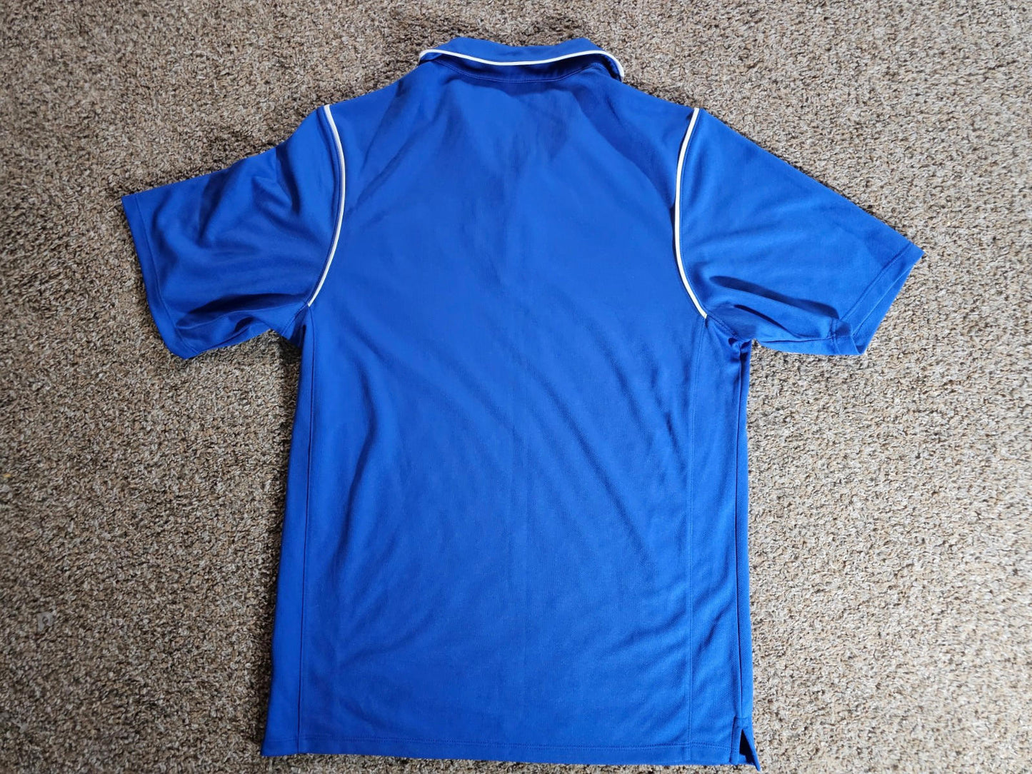Nike Golf Dri-Fit Polo Shirt Mens S Blue Golf Breathable LM