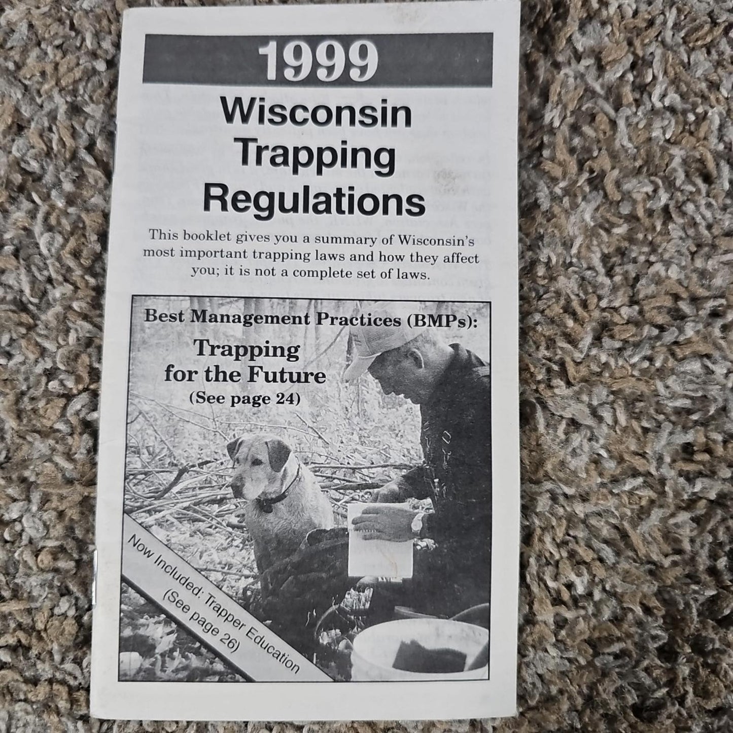1999 wisconsin Trapping regulations pamphlet