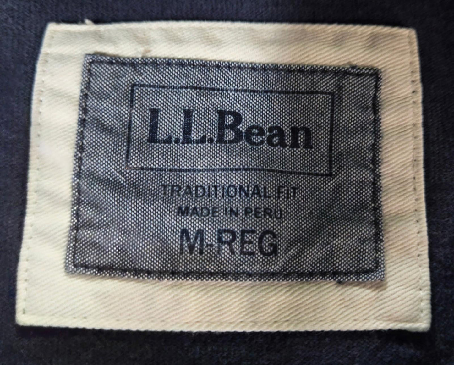 L.L. Bean Lakewashed Rugby Hoodie Mens M Traditional Fit
