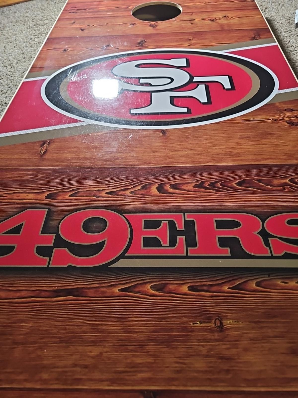 Wild Sports Solid Wood Professional Cornhole board PROLINE San Francisco 49ers