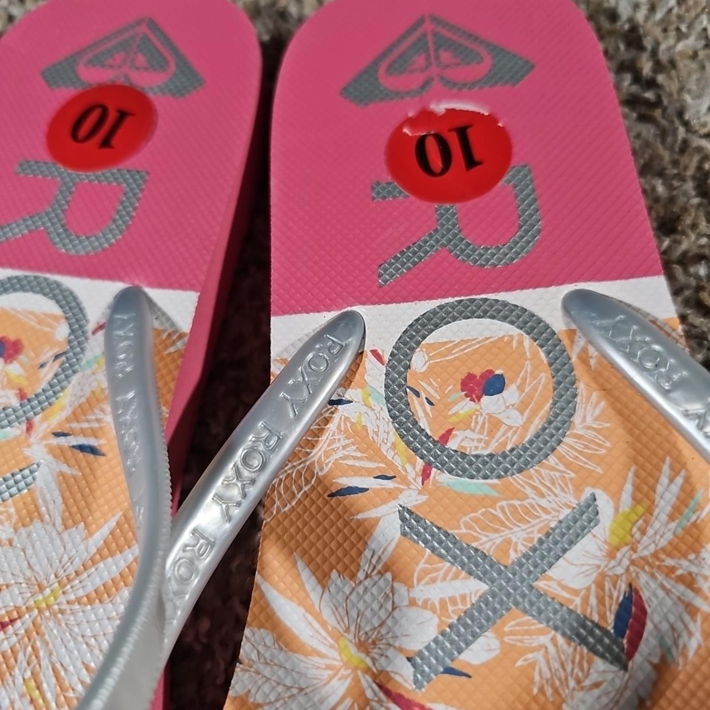 Roxy Mellon III Sz 10 UK8 Flip Flop Sandals
