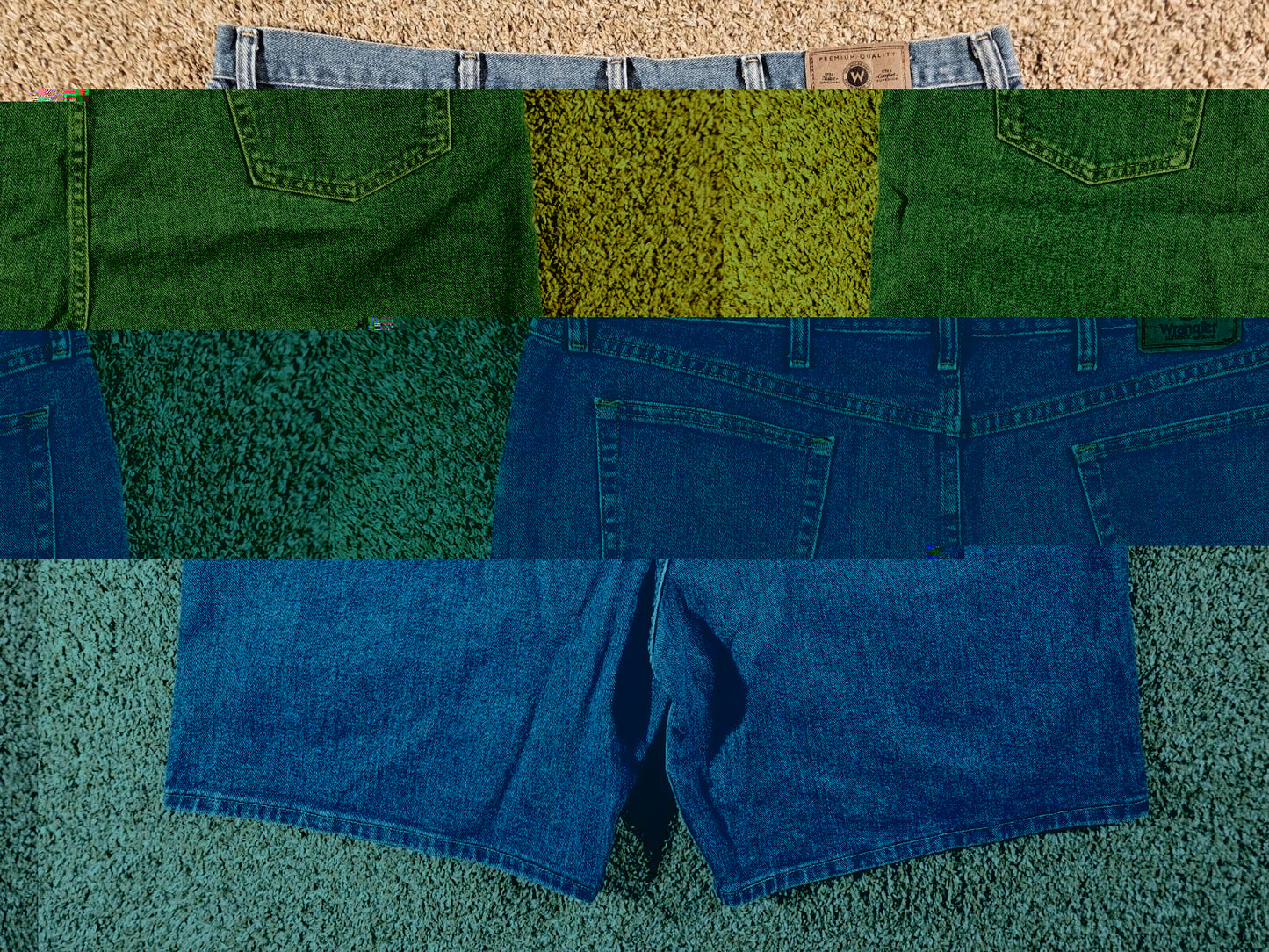 Wrangler Sz 46 Relaxed Fit Denim Jeans Shorts