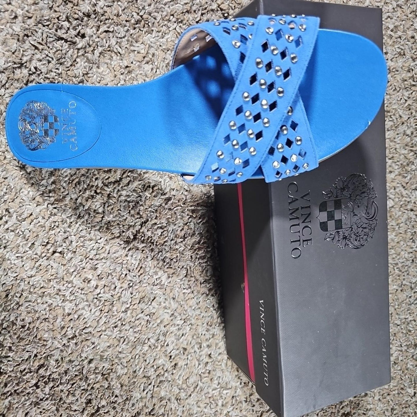 vince camuto vc-endana Poolside Blue sandals 8.5M NIB NWD