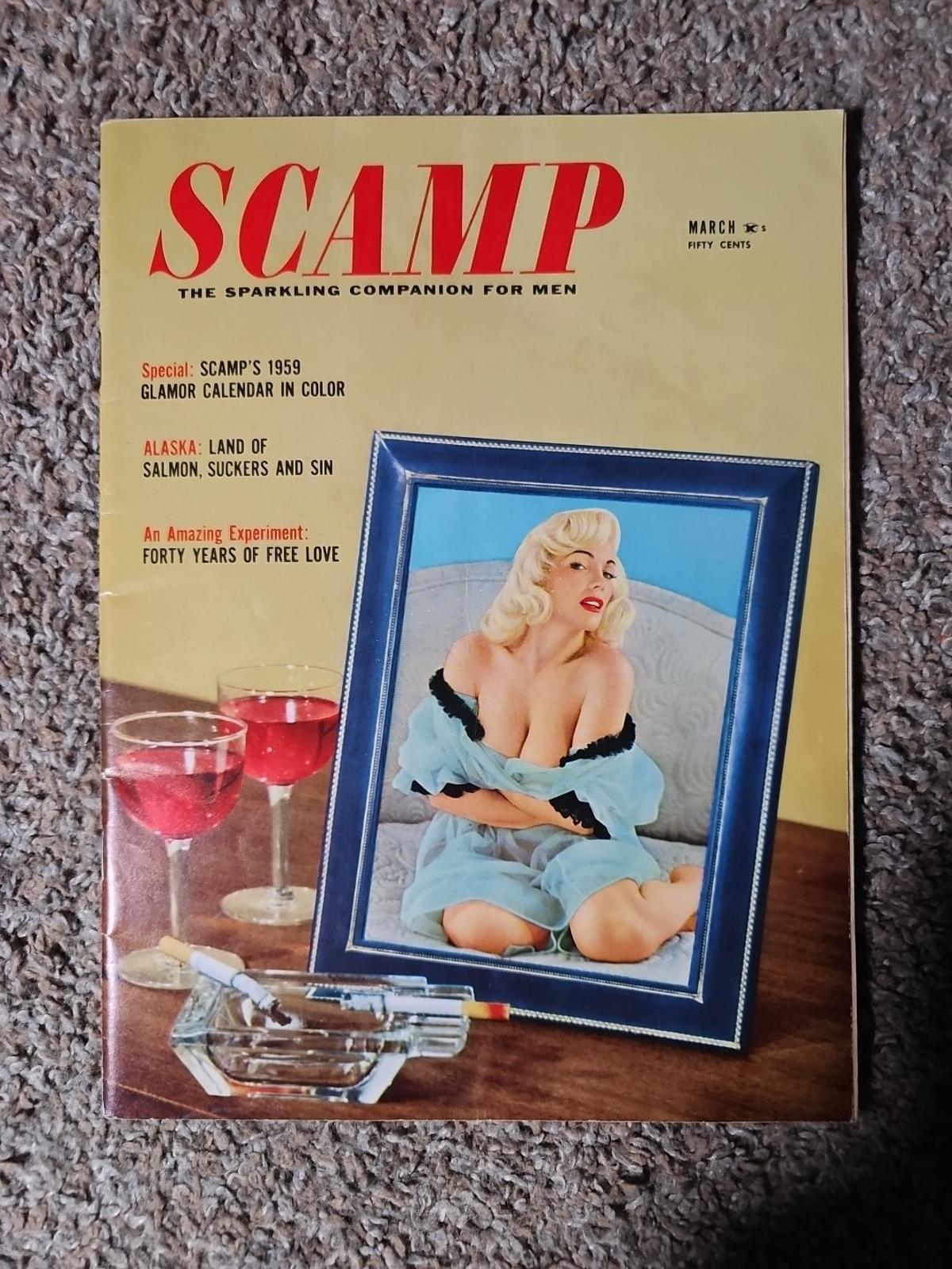 Scamp Sparkling Conpanion For Men Magazine March 1959