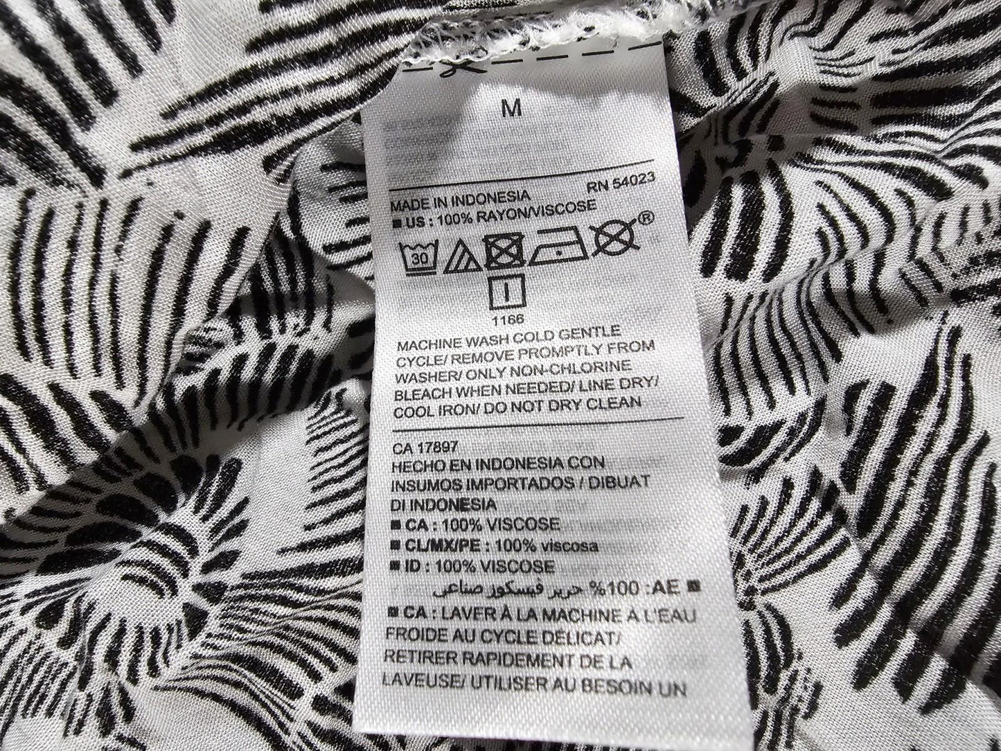Old Navy Women's Blouse Tank Top Medium Black And White