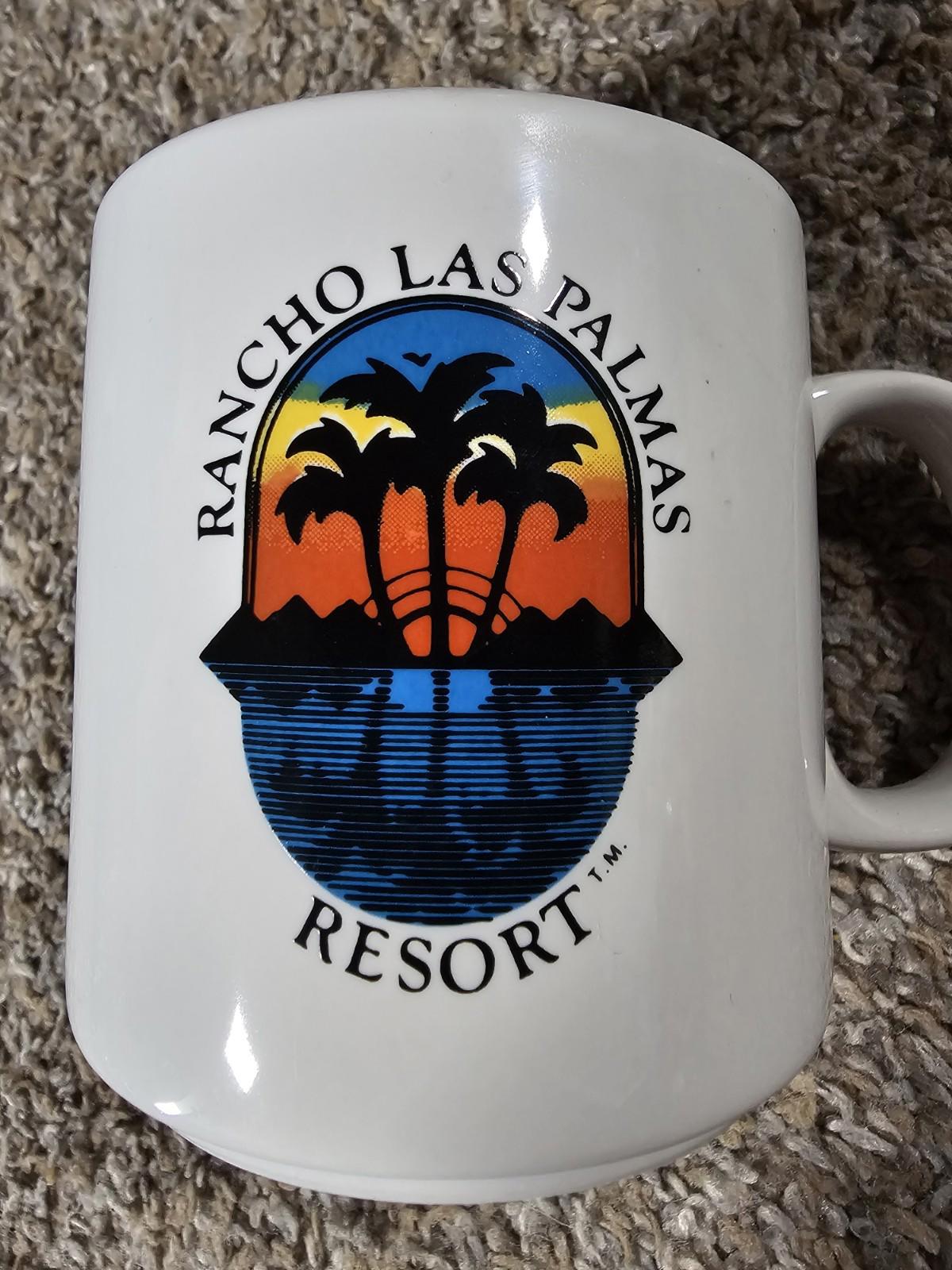 Rancho Las Palmas Country Club Resort coffee Cup mug papel USA