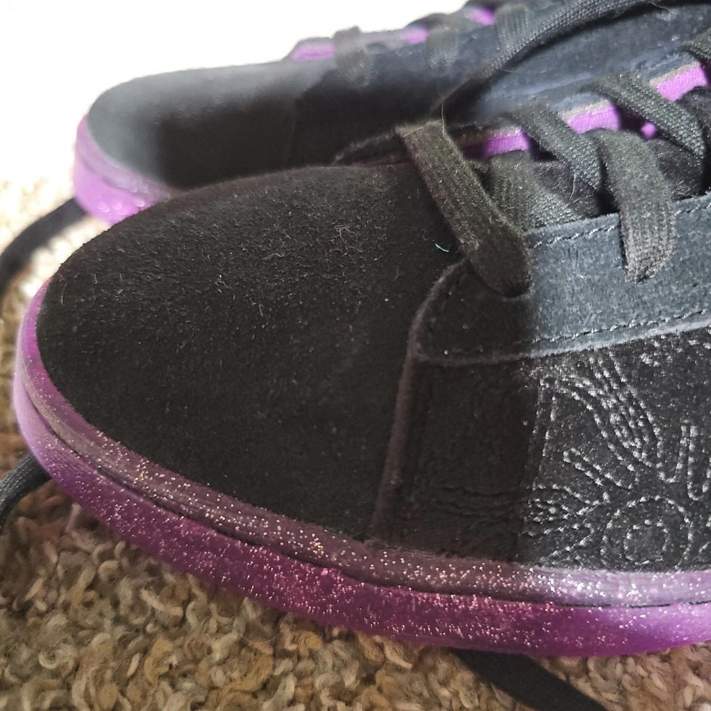 Size 11 - Joe Freshgoods JFG x Converse Pro Leather High Black Purple 170645C