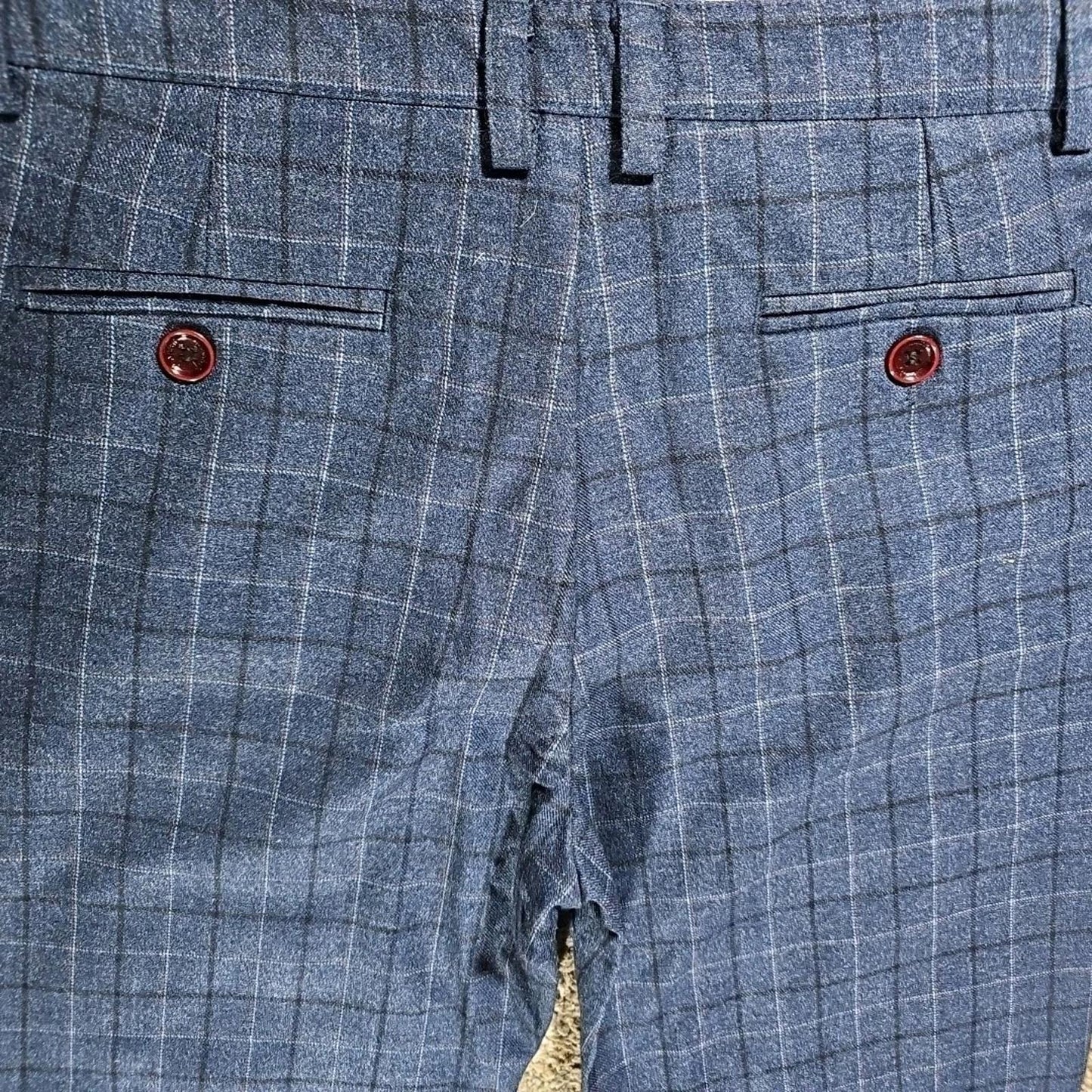 Plaid Windowpane Dress Pants 31x29