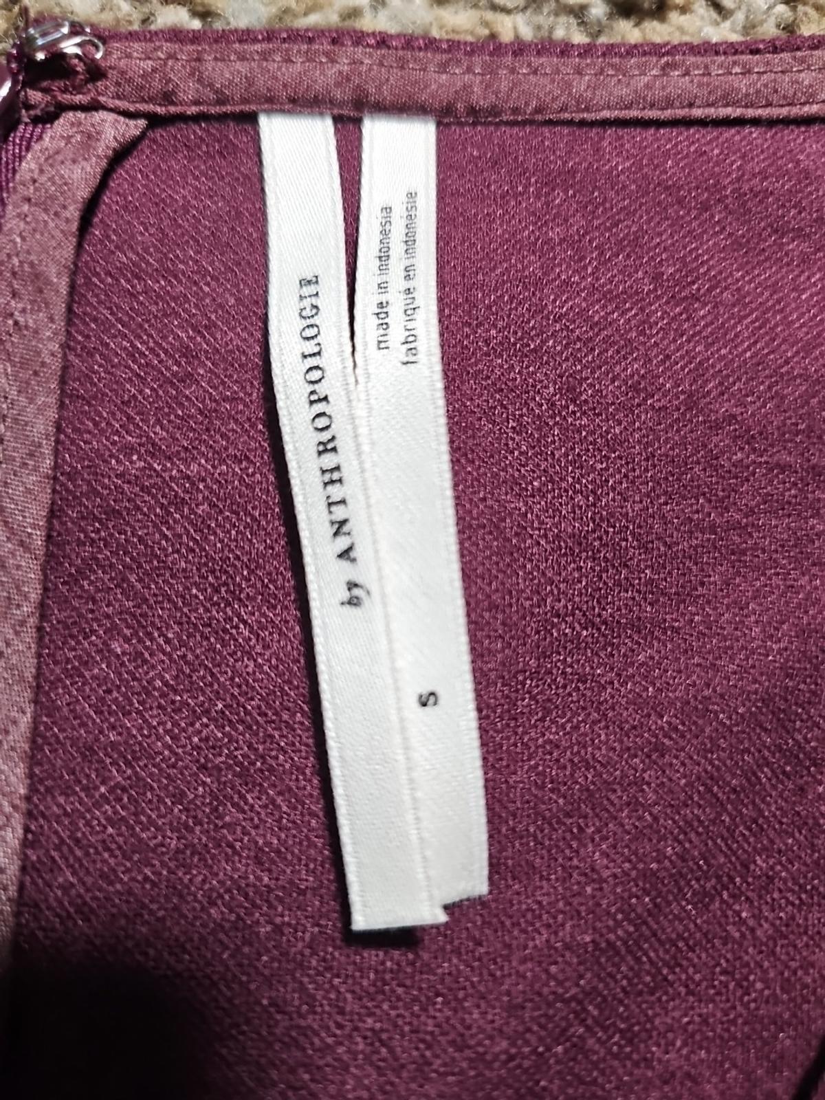 anthropologie Purple 1 Piece Belted Small Pantsuit