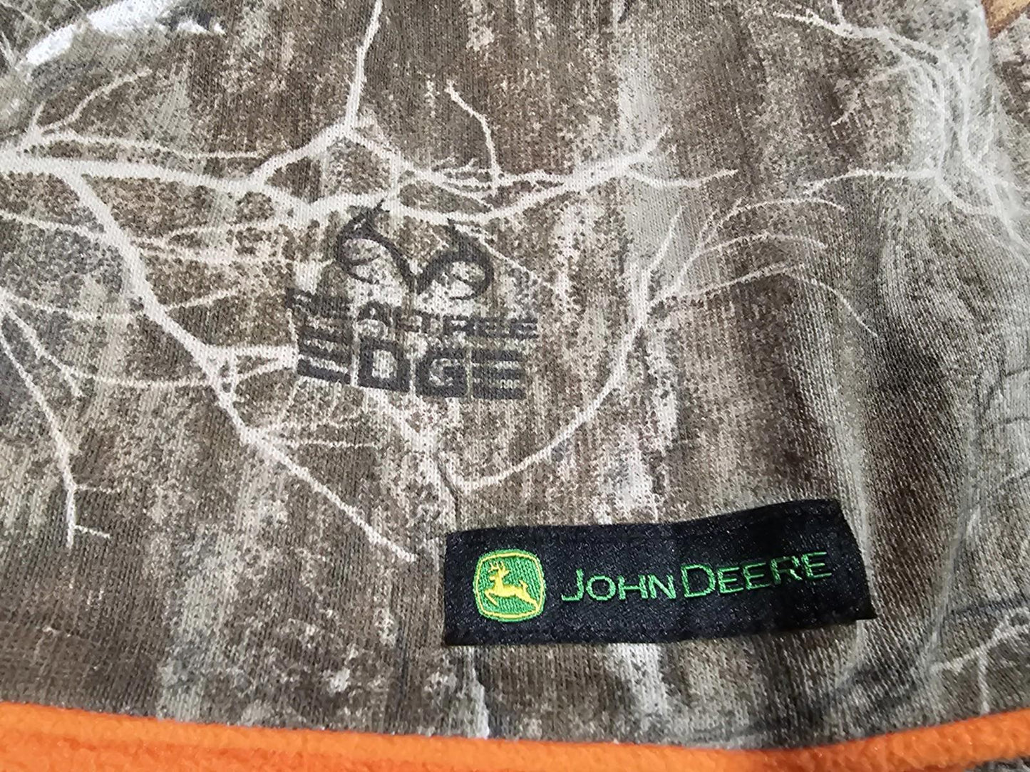 John Deere Real Tree Camo Reversible Hat Orange