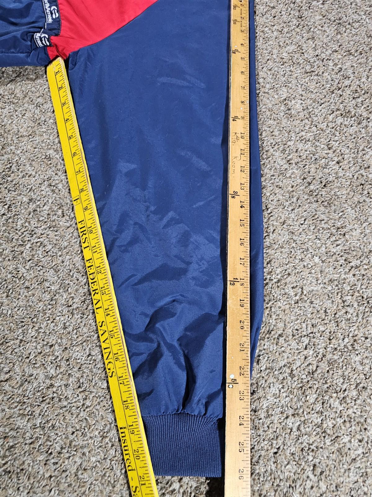 cannon activewear north american fullzip jacket XL Red Blue