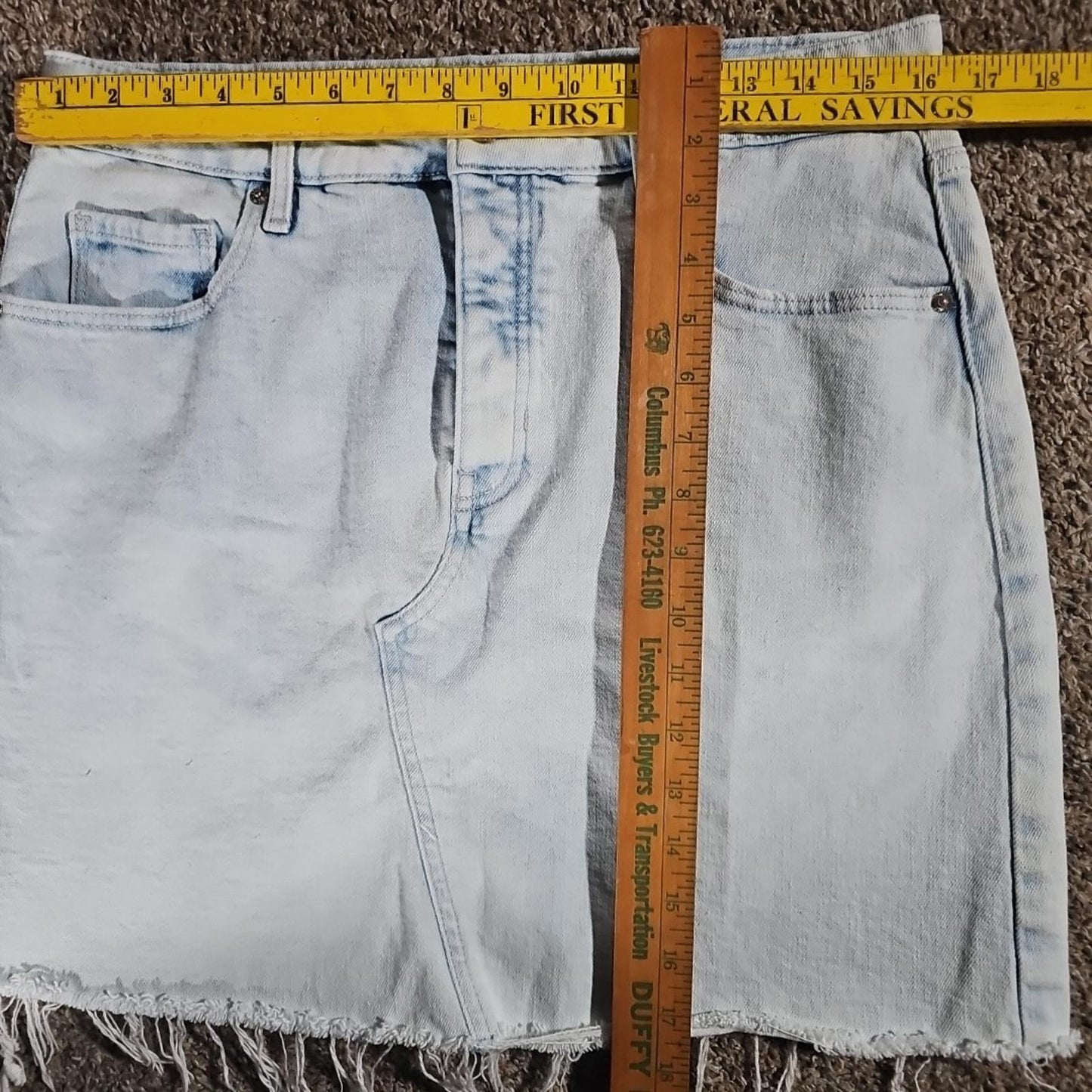 Old Navy Sz 12 Jean Cutoff Skirt