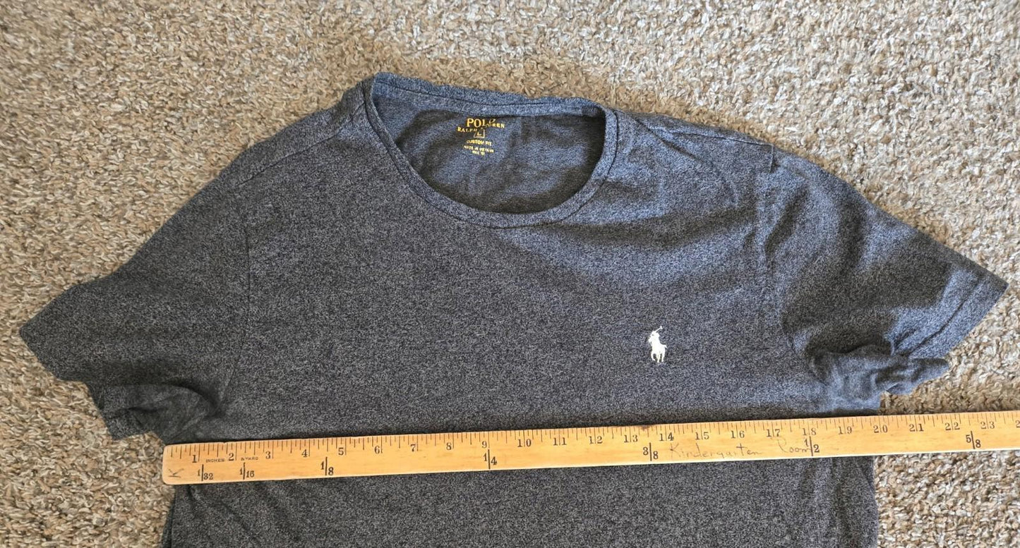 Polo Ralph Lauren Men’s Grey Custom Slim Fit T Shirt sz L