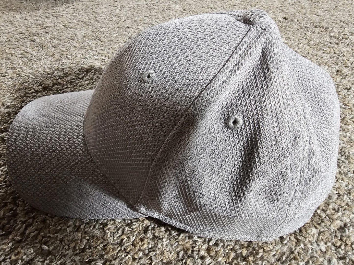 New Era Baseball Cap Unisex Hat Stretch Fit M/L Plain Gray