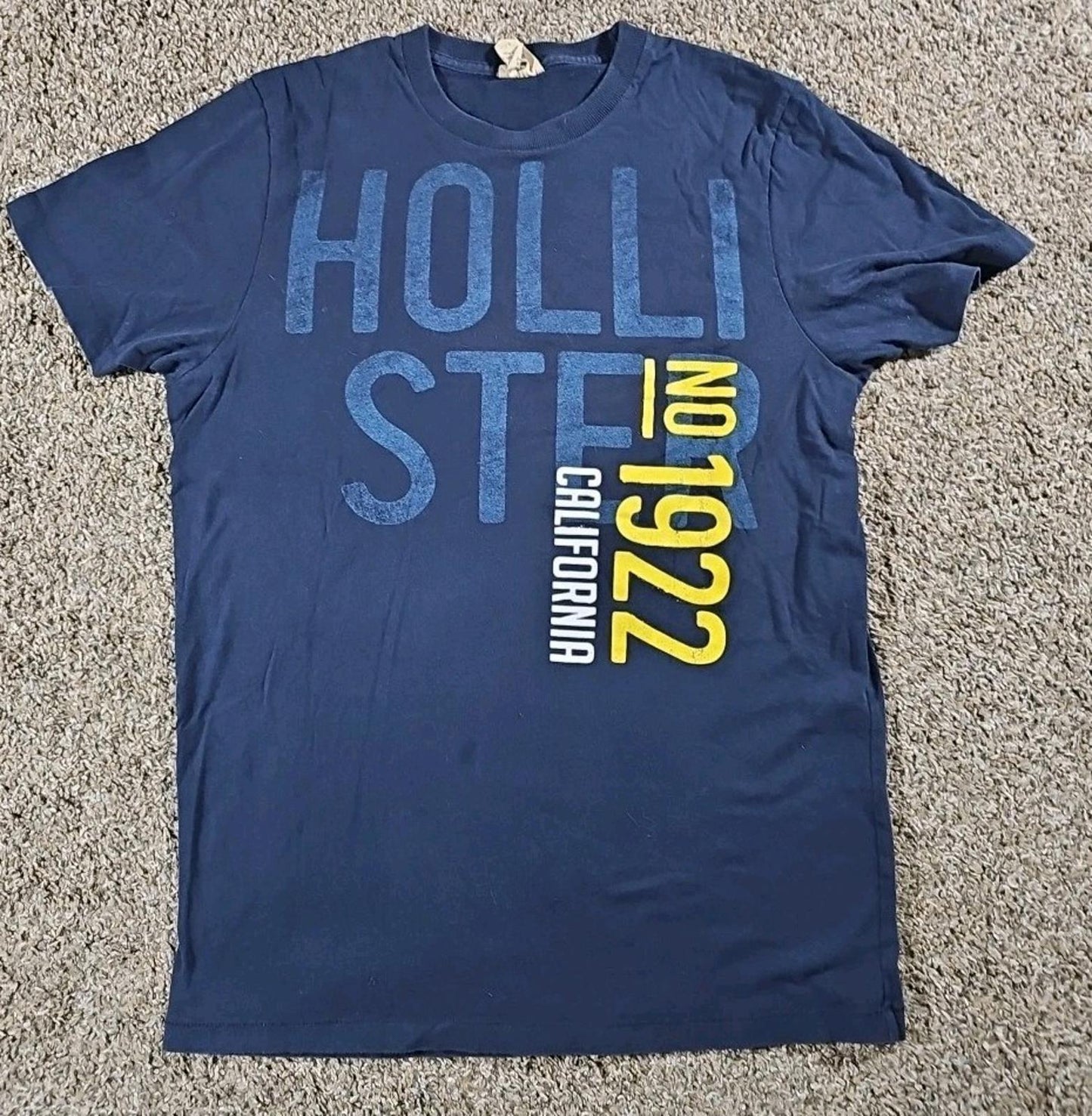 Hollister California 1922 Blue Stain L Tshirt