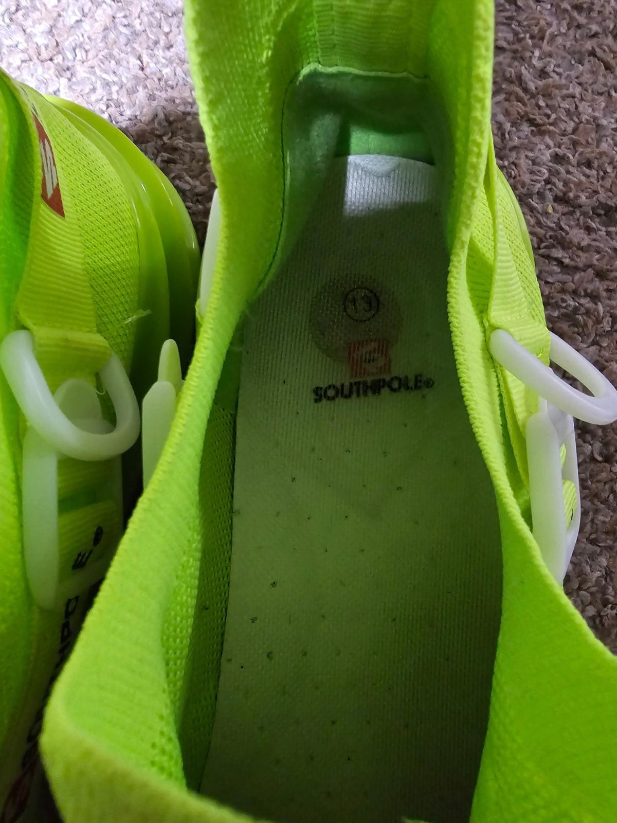 Southpole Athletic Shoes Men's Size 13 Rare NEON Green!