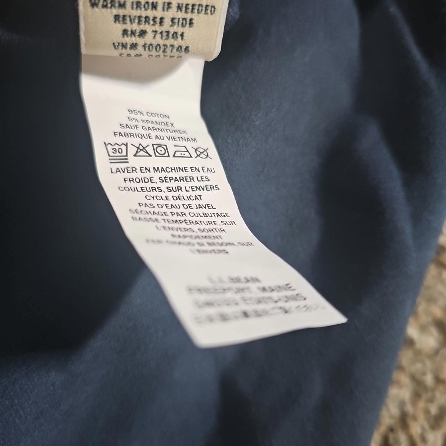 LL BEAN Ultrasoft Sweats 6" Navy Blue Shorts