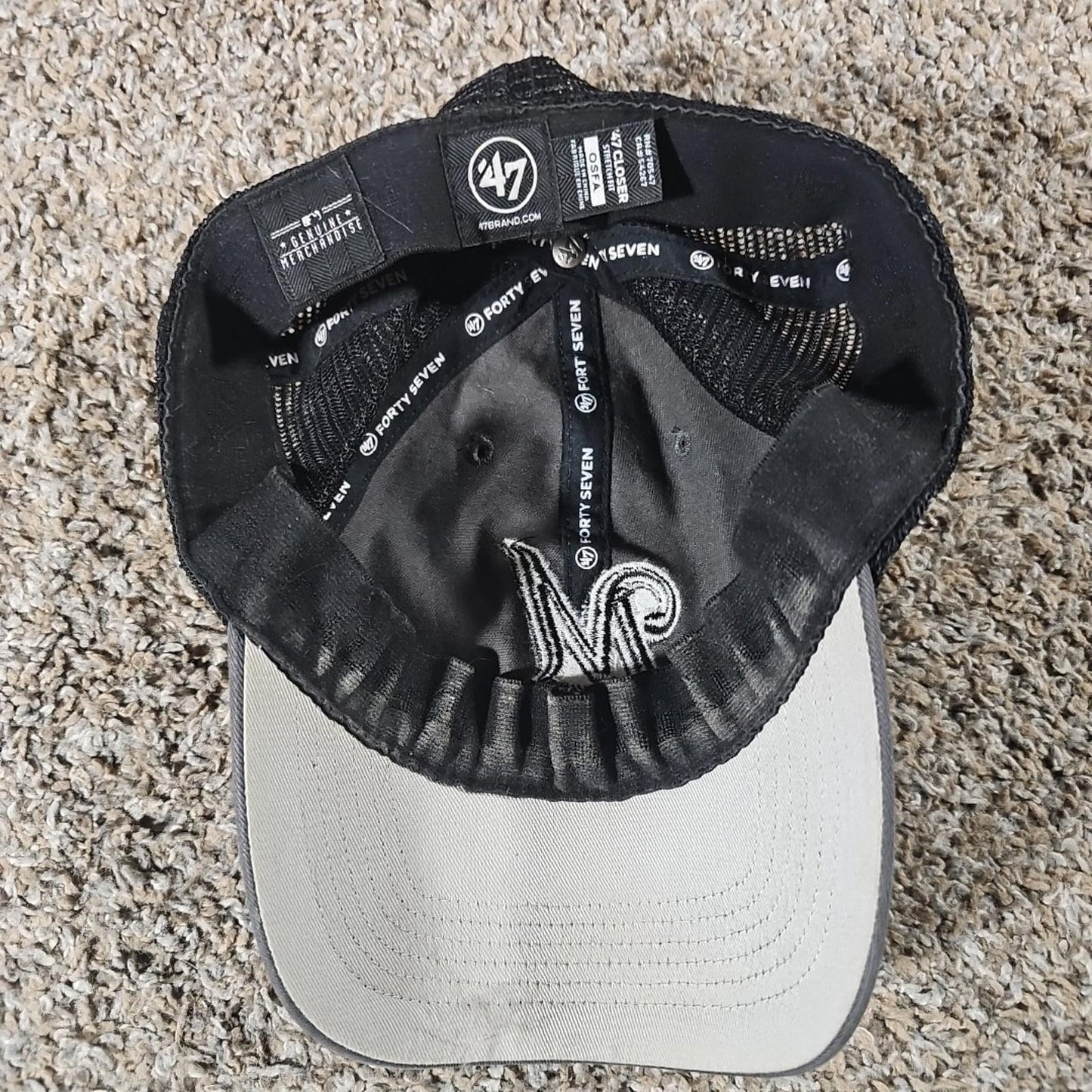 Gray '47 Fitted Closer Milwaukee Brewers Hat