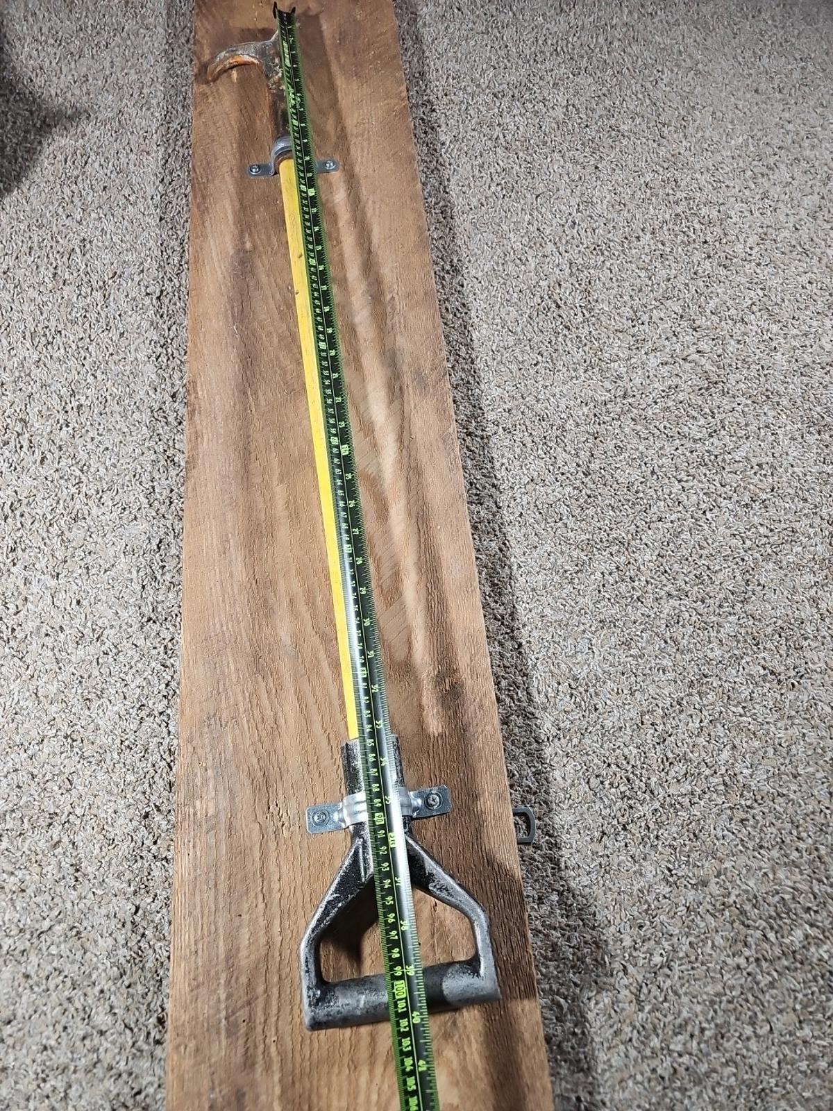 Pike Poles Fire Fighting Poker Tool Framed On Old Barn Board