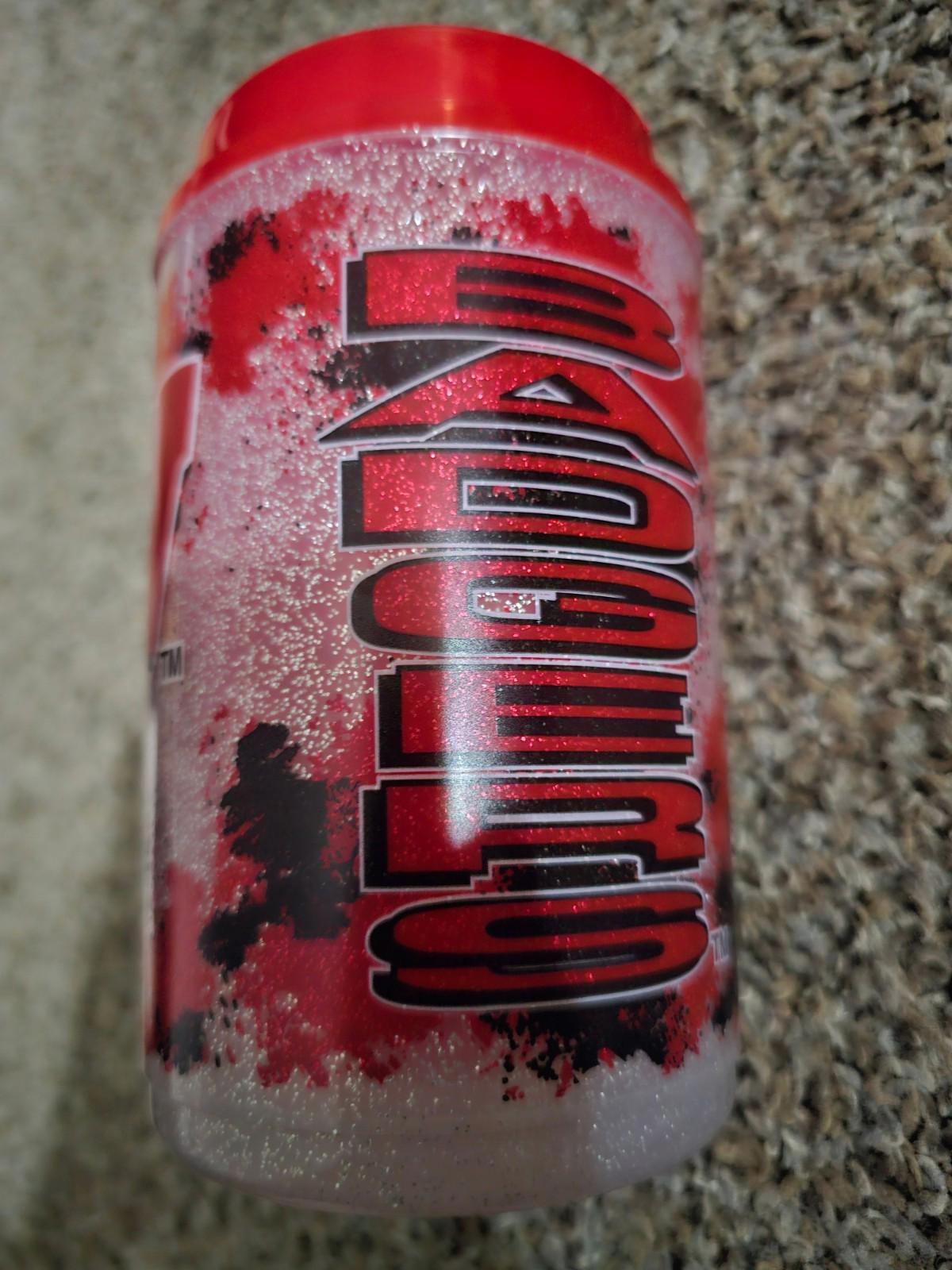 Vintage Wisconsin Badgers Glitter Whirley Thermo Travel Mug Country Kitchen Red