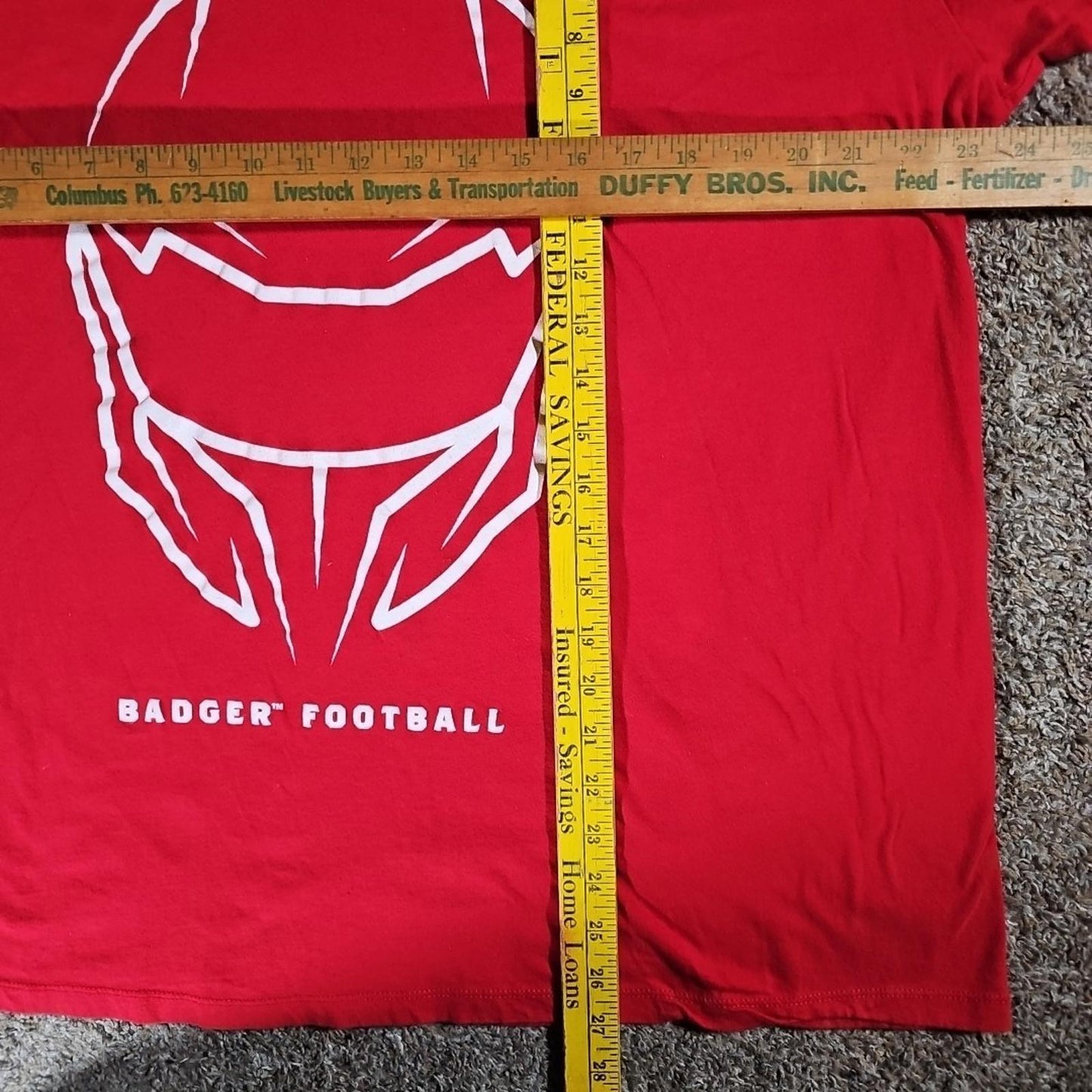 Alstyle WI Badgers Football Tshirt